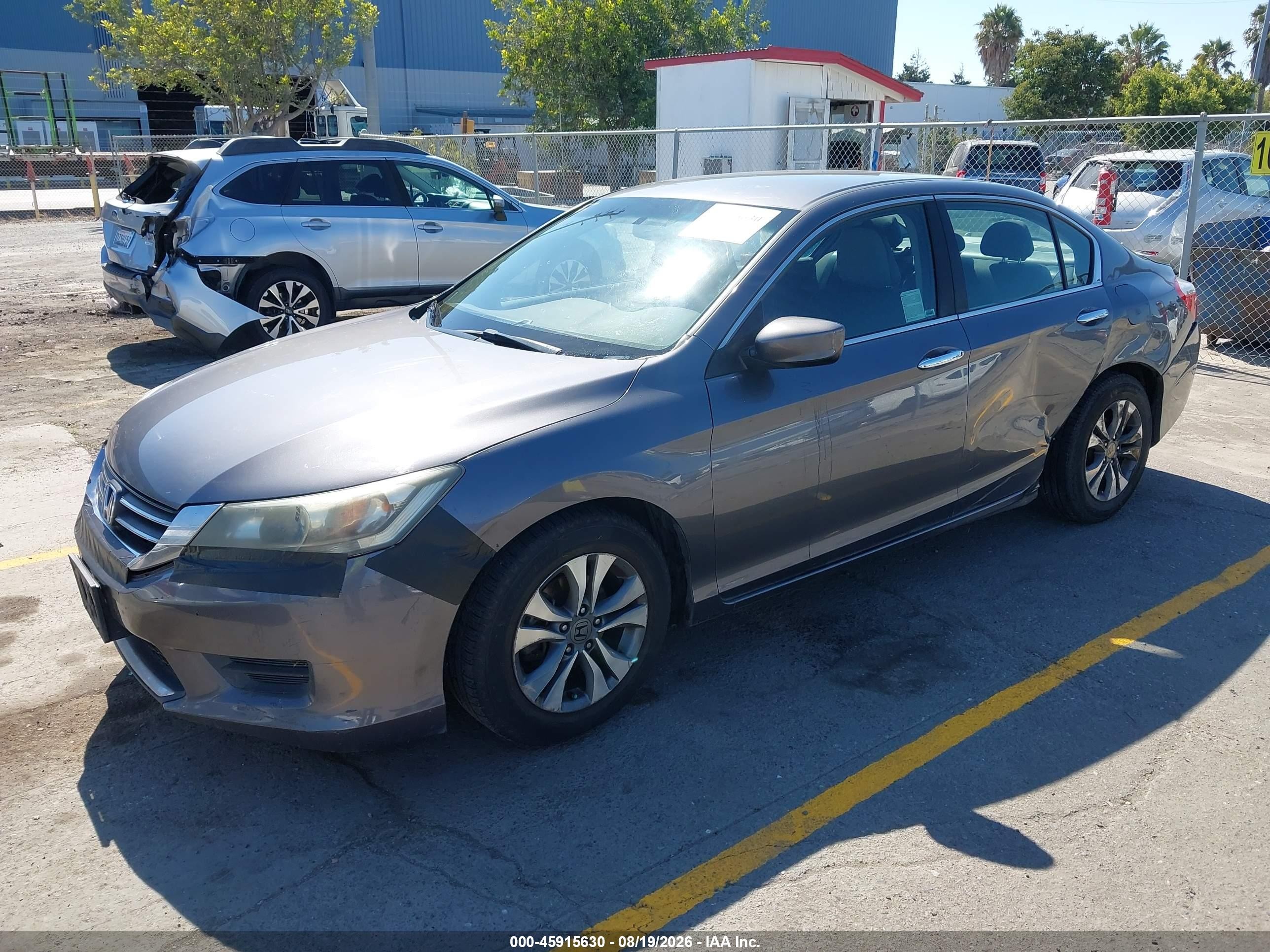 2015 Honda Accord Lx Gray vin: 1HGCR2F31FA235902