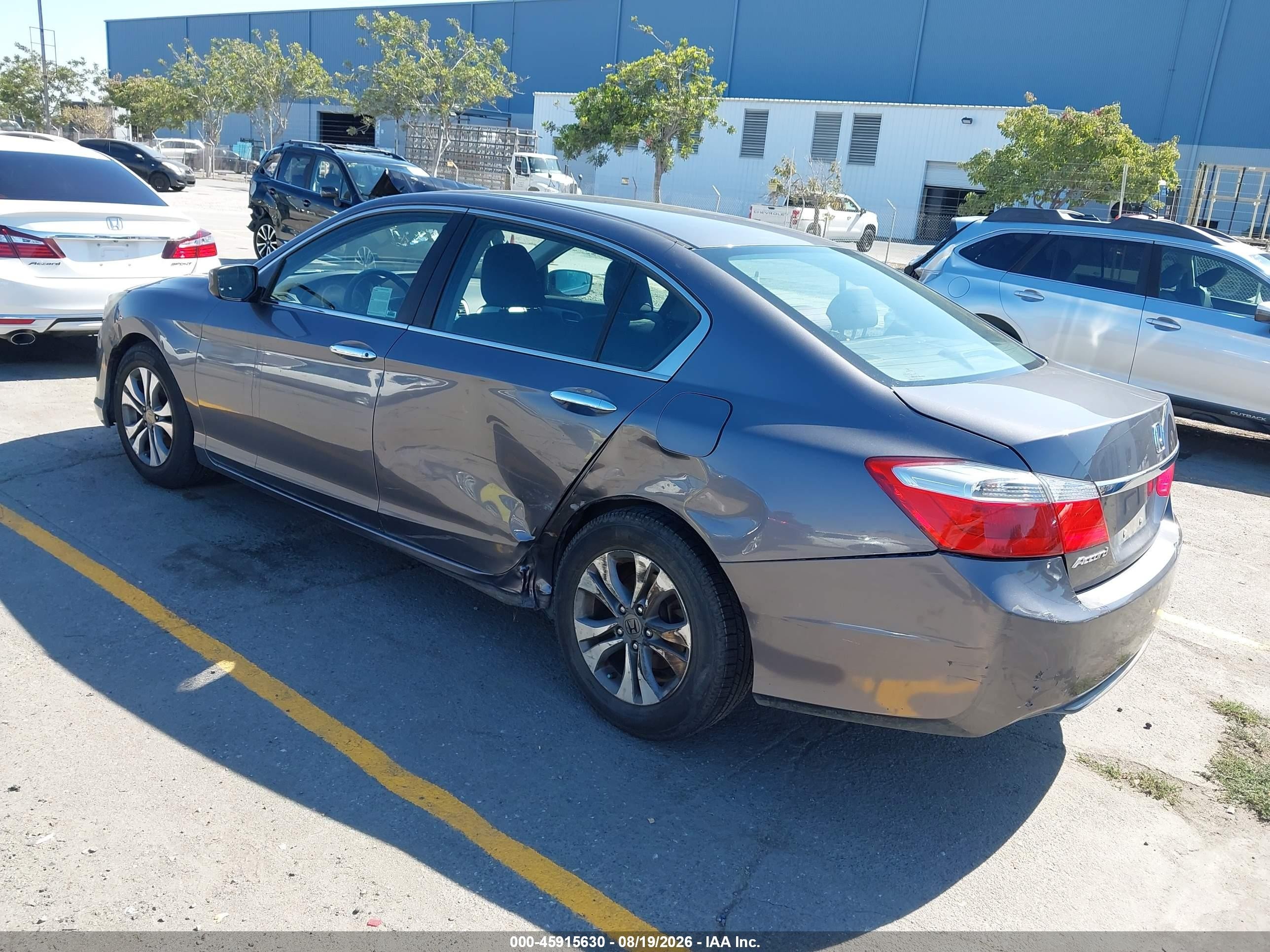 2015 Honda Accord Lx Gray vin: 1HGCR2F31FA235902