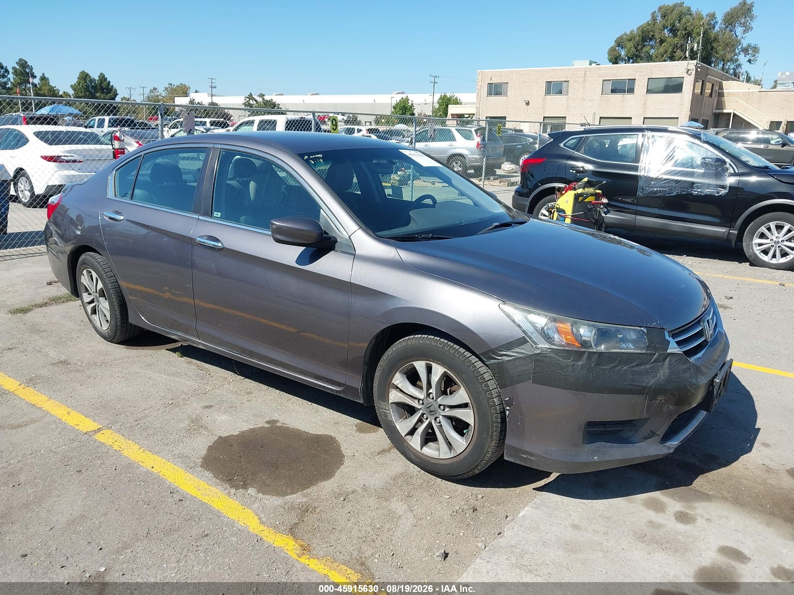2015 Honda Accord Lx Gray vin: 1HGCR2F31FA235902