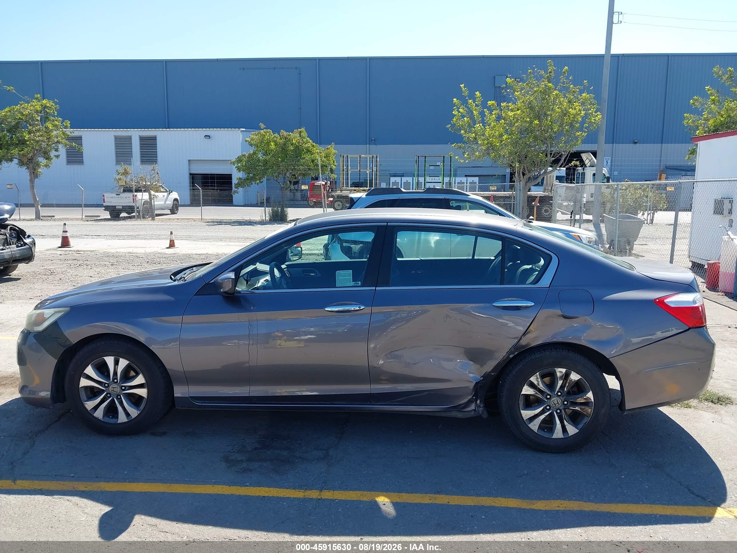 2015 Honda Accord Lx Gray vin: 1HGCR2F31FA235902