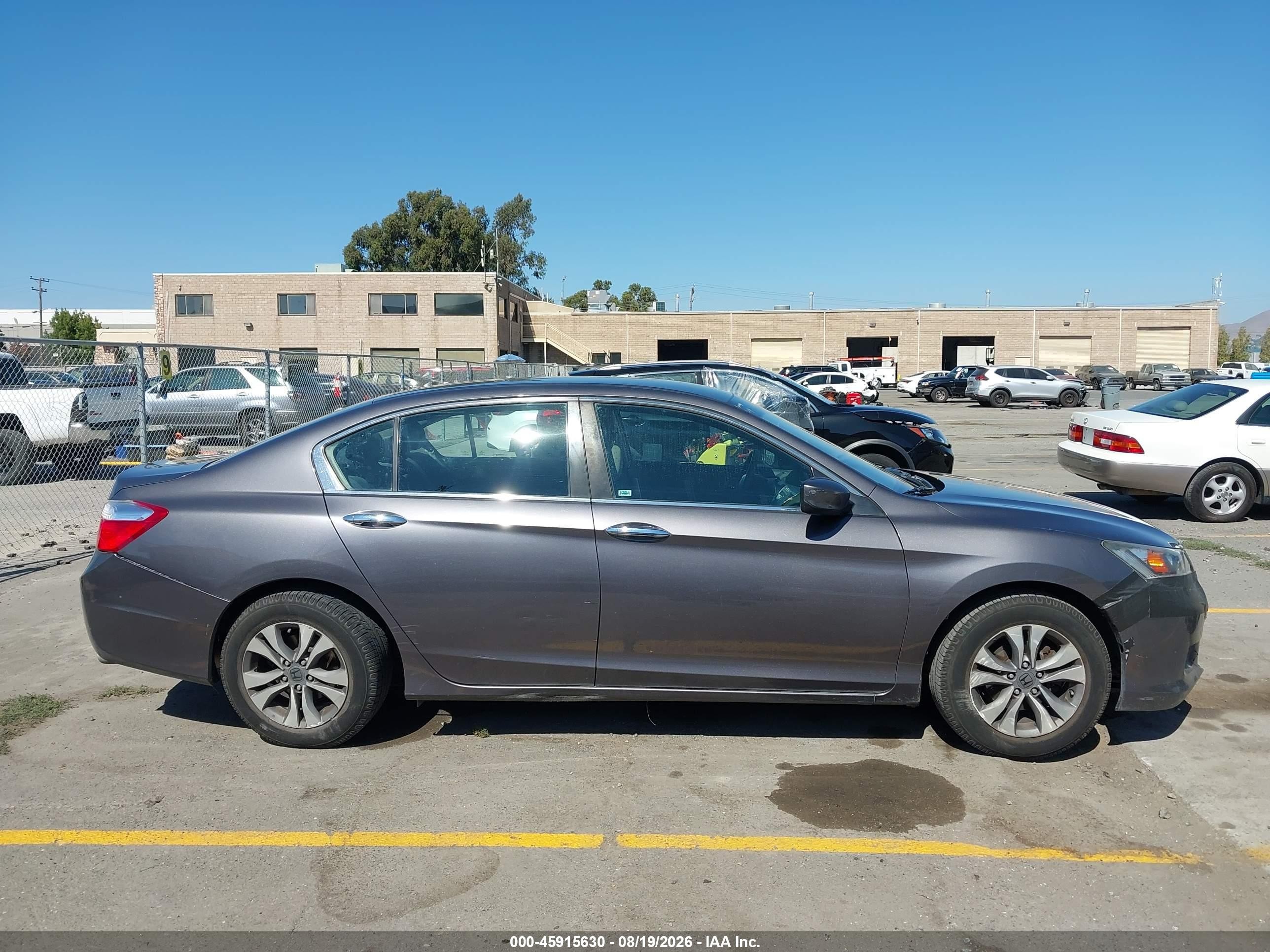 2015 Honda Accord Lx Gray vin: 1HGCR2F31FA235902