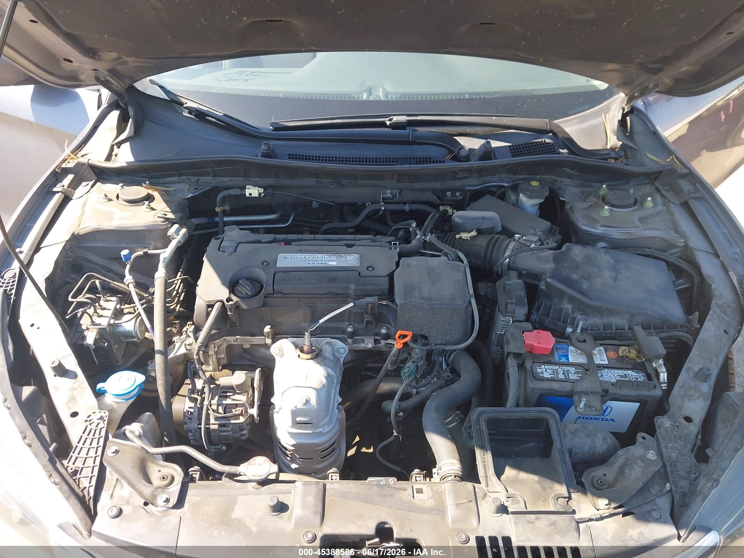2015 Honda Accord Lx Gray vin: 1HGCR2F31FA235933