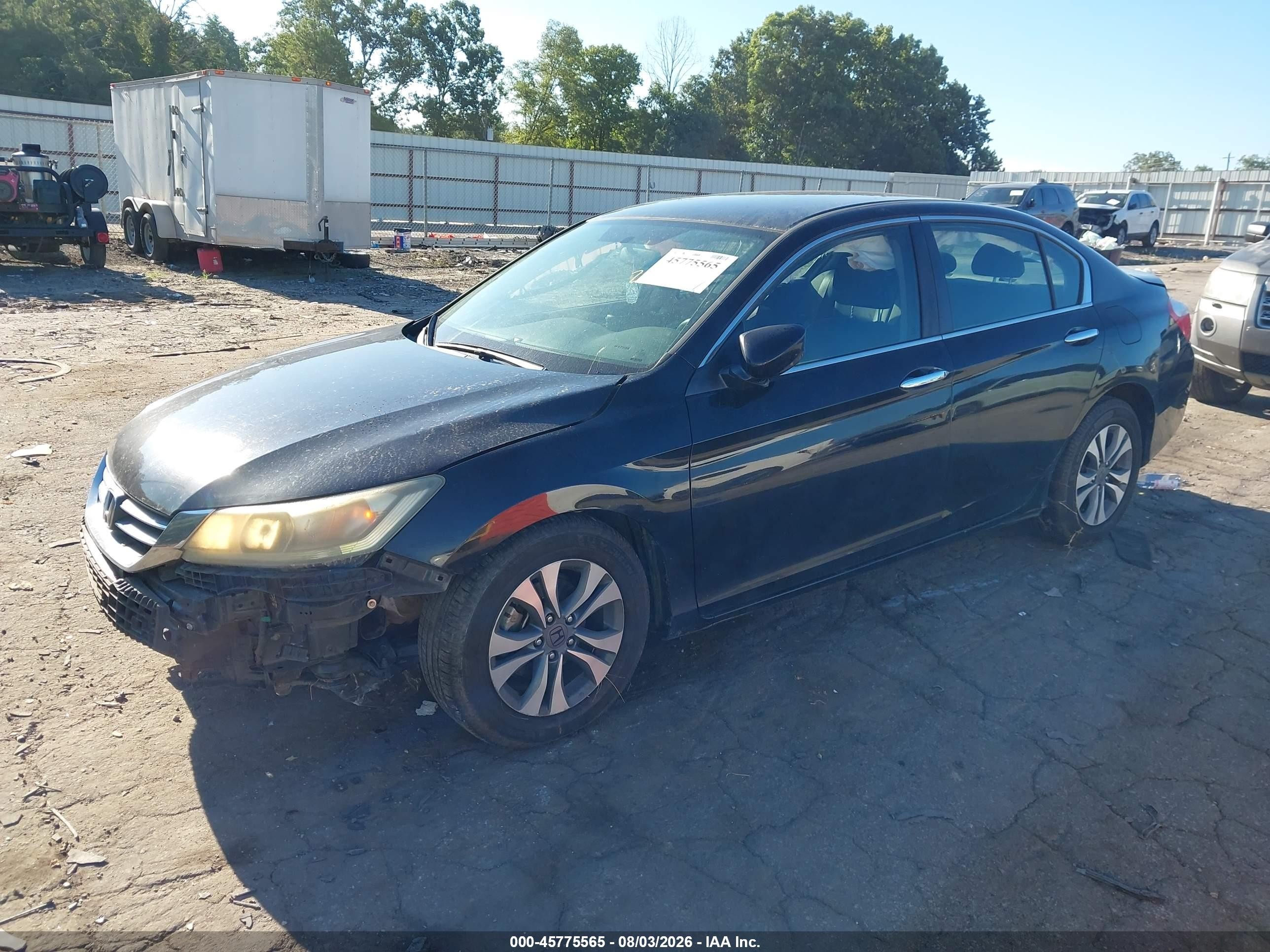 2015 Honda Accord Lx Black vin: 1HGCR2F31FA236046