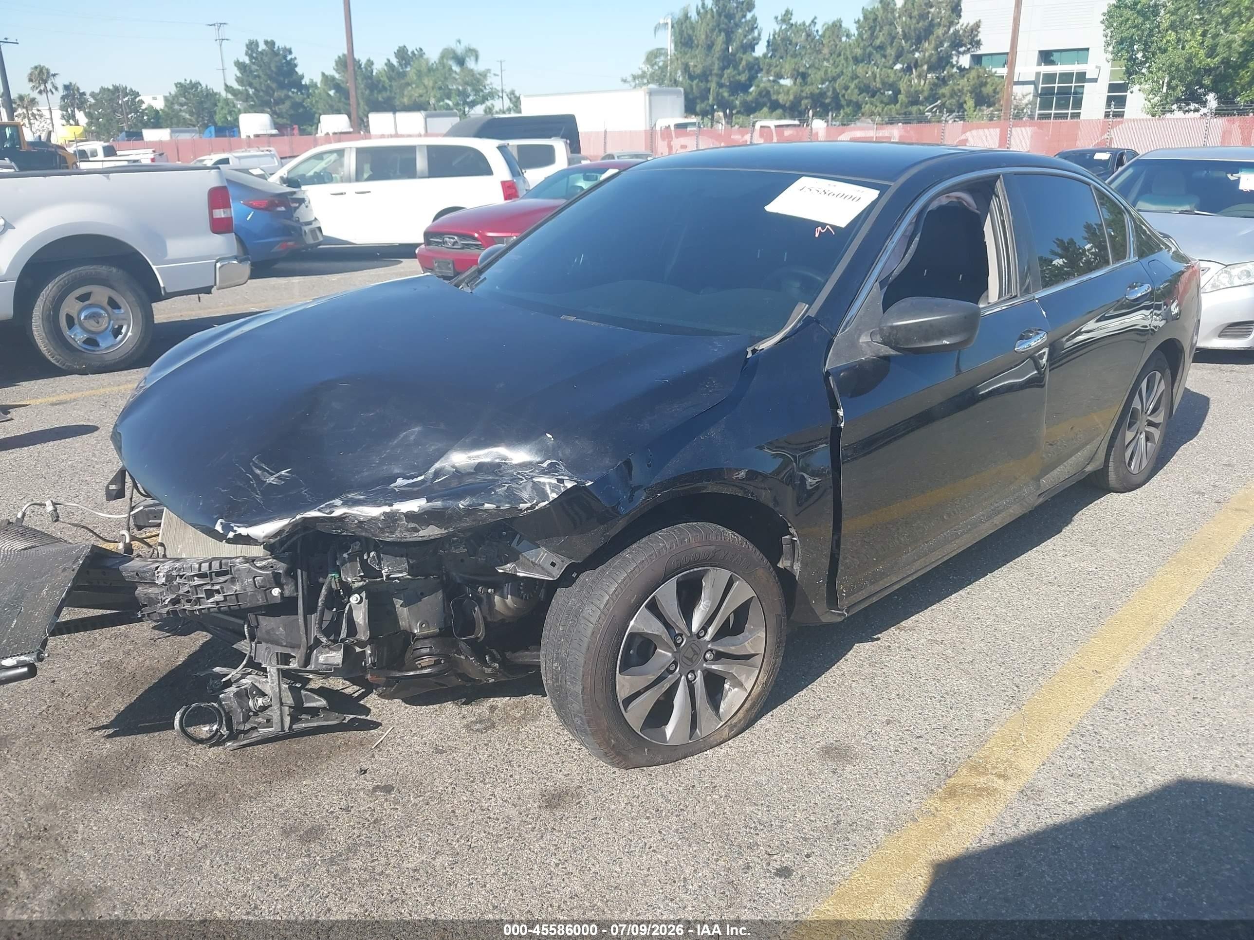 2015 Honda Accord Lx Black vin: 1HGCR2F31FA242512