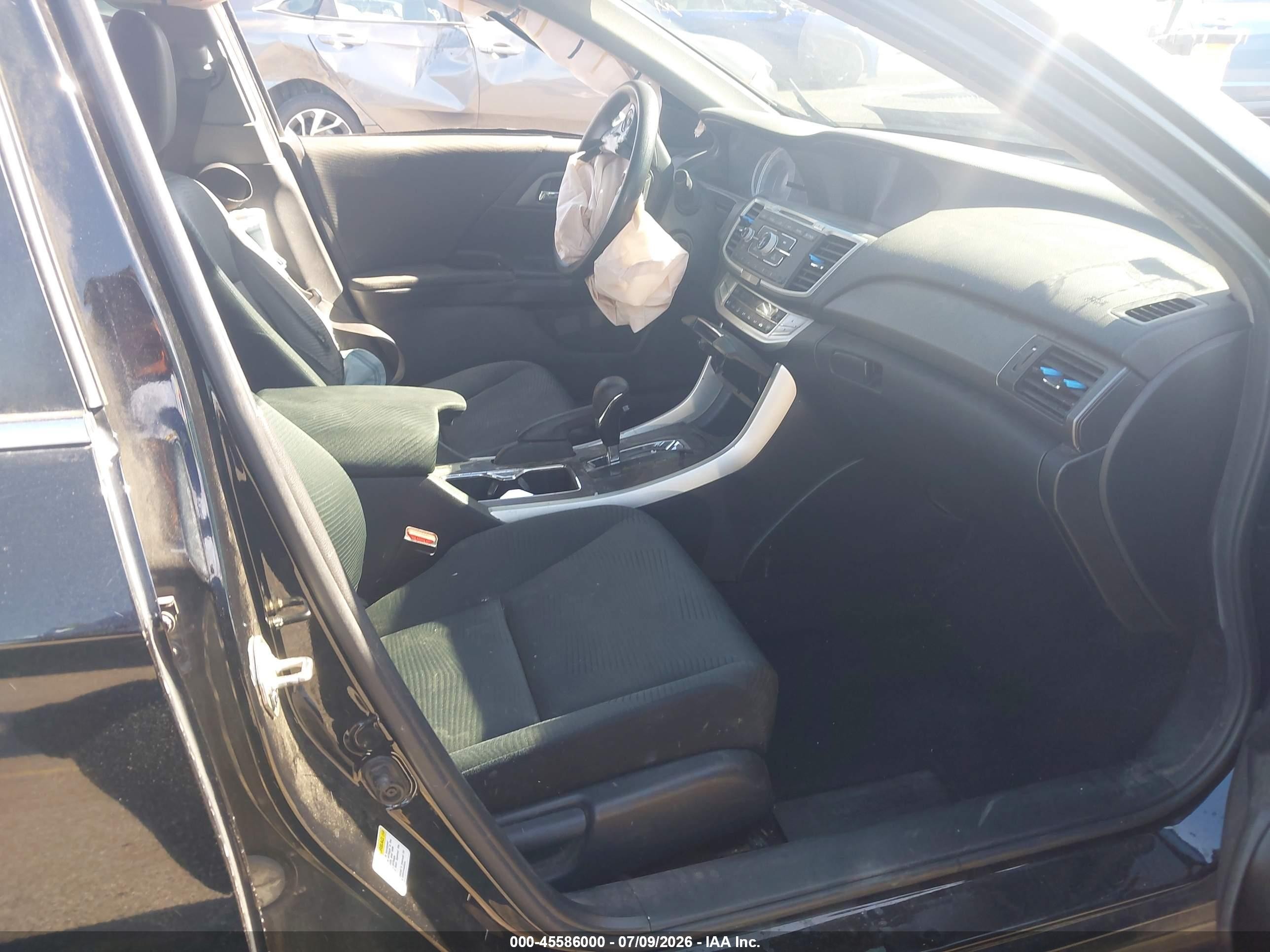 2015 Honda Accord Lx Black vin: 1HGCR2F31FA242512