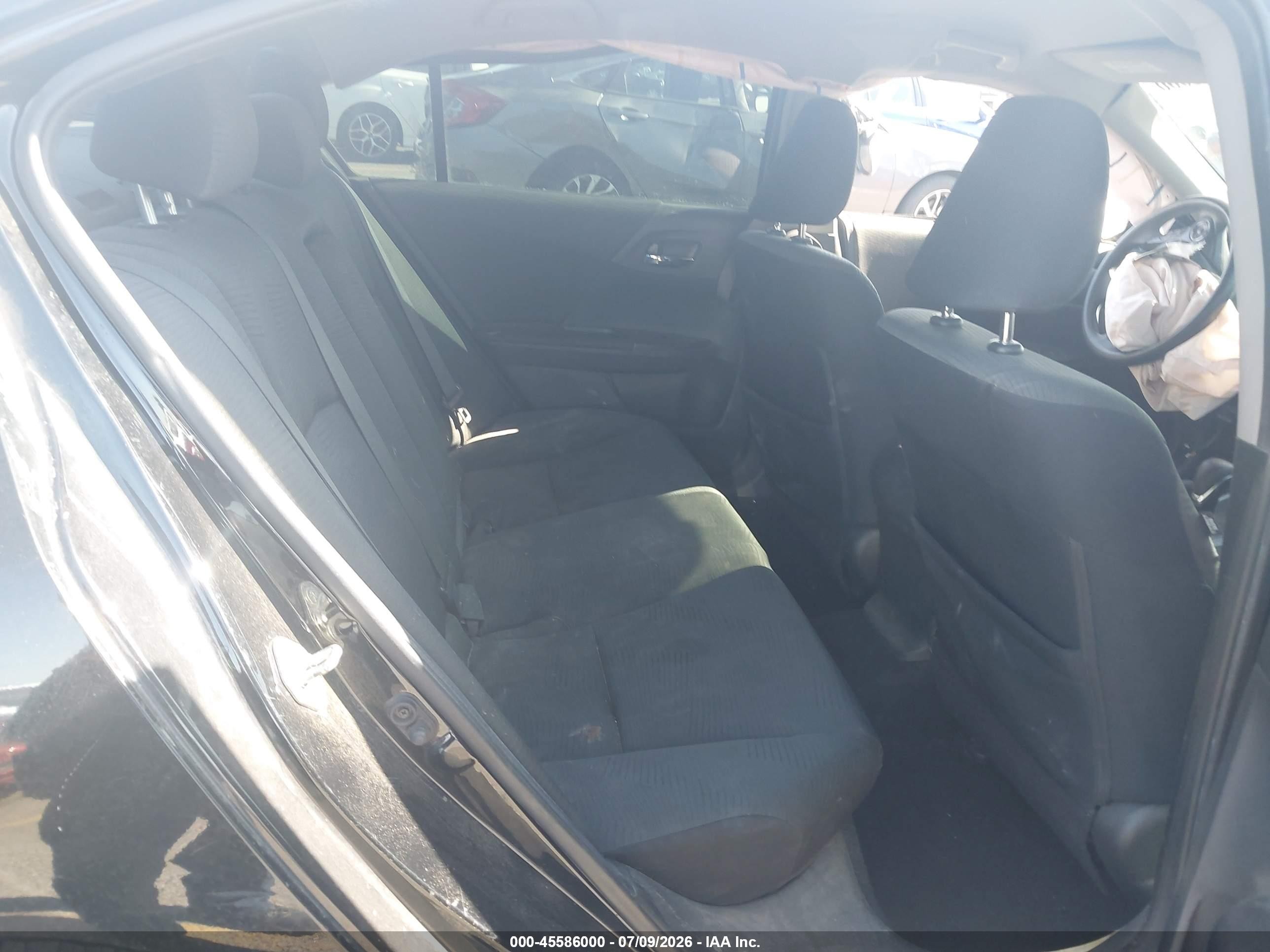 2015 Honda Accord Lx Black vin: 1HGCR2F31FA242512