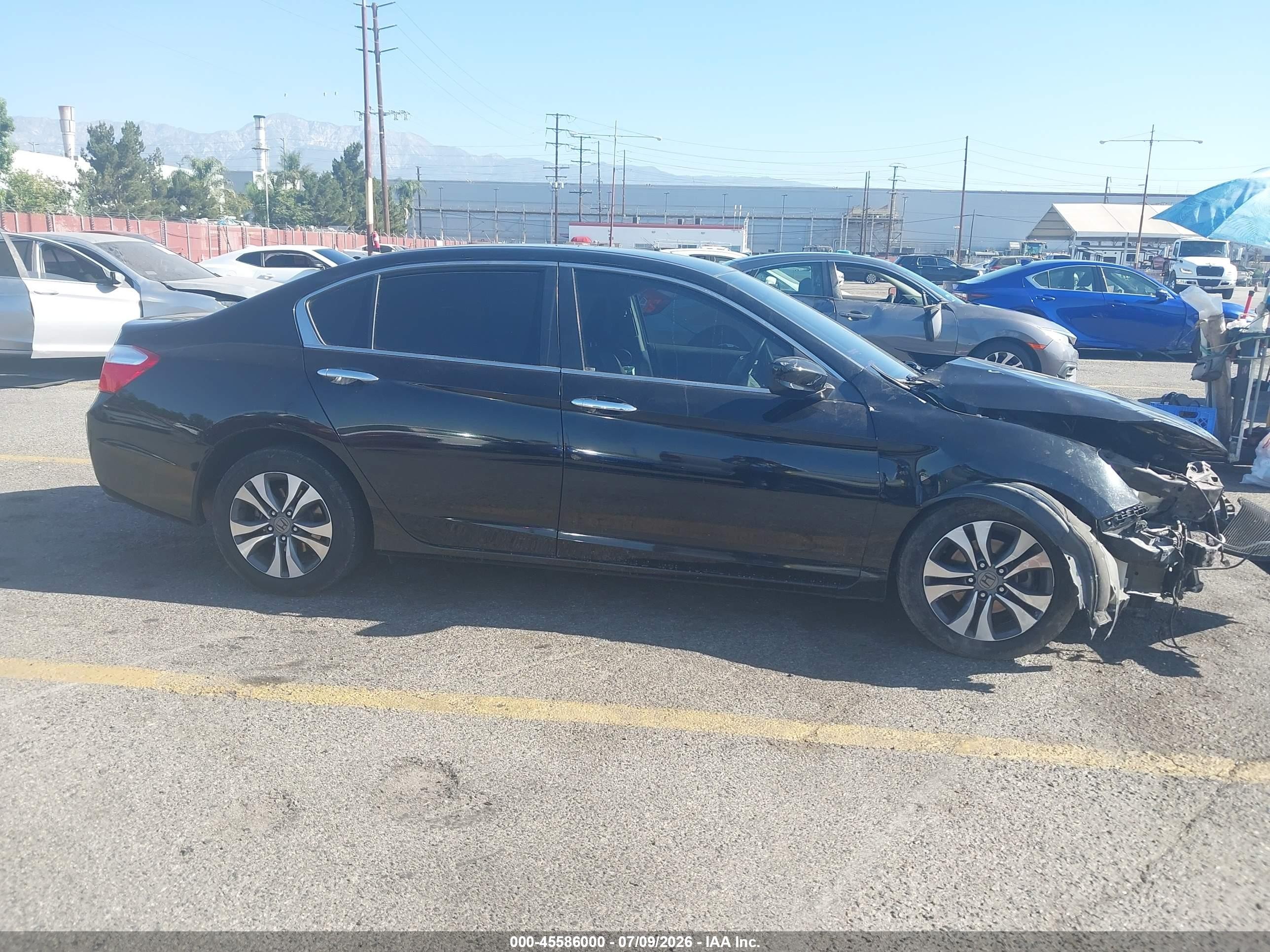 2015 Honda Accord Lx Black vin: 1HGCR2F31FA242512