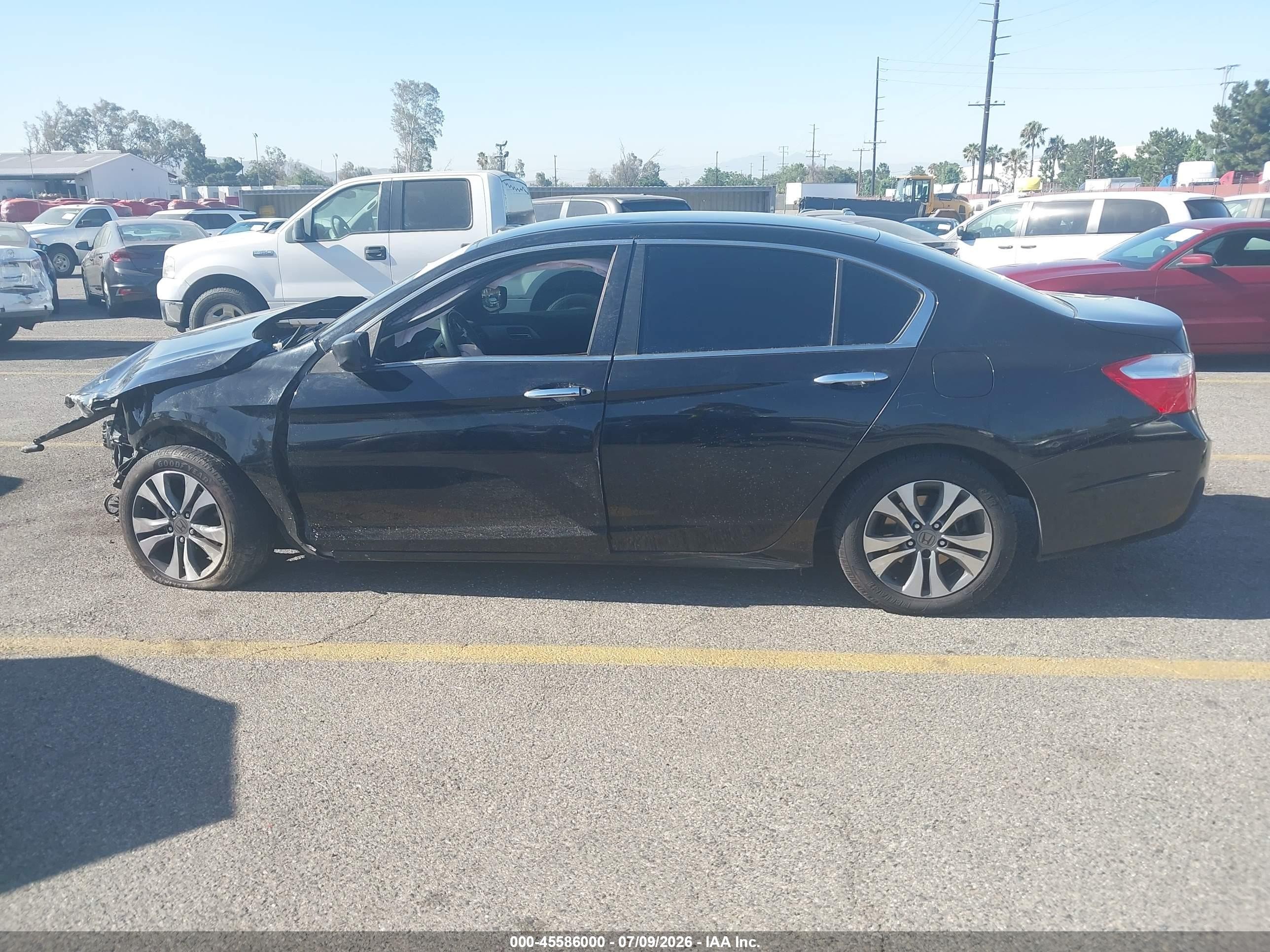 2015 Honda Accord Lx Black vin: 1HGCR2F31FA242512