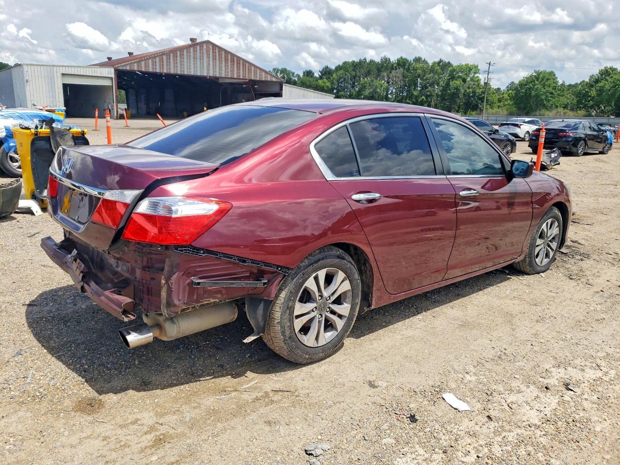 2015 Honda Accord Lx Maroon vin: 1HGCR2F31FA246060