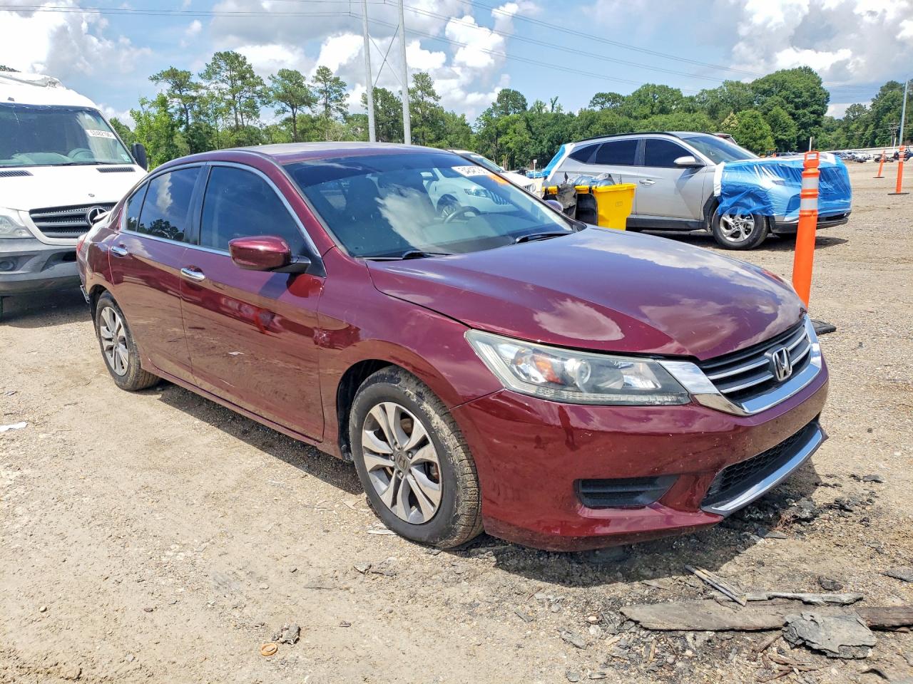2015 Honda Accord Lx Maroon vin: 1HGCR2F31FA246060