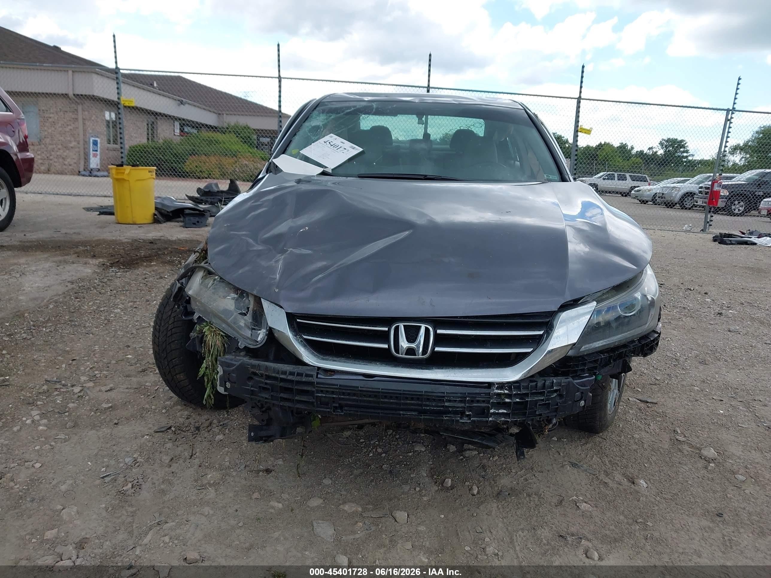 2015 Honda Accord Lx Gray vin: 1HGCR2F31FA256474