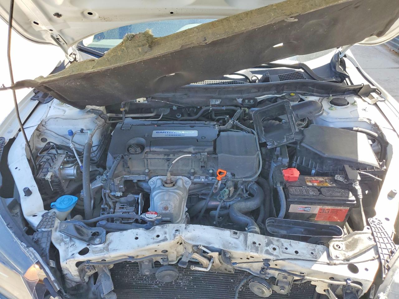2015 Honda Accord Lx White vin: 1HGCR2F31FA261349
