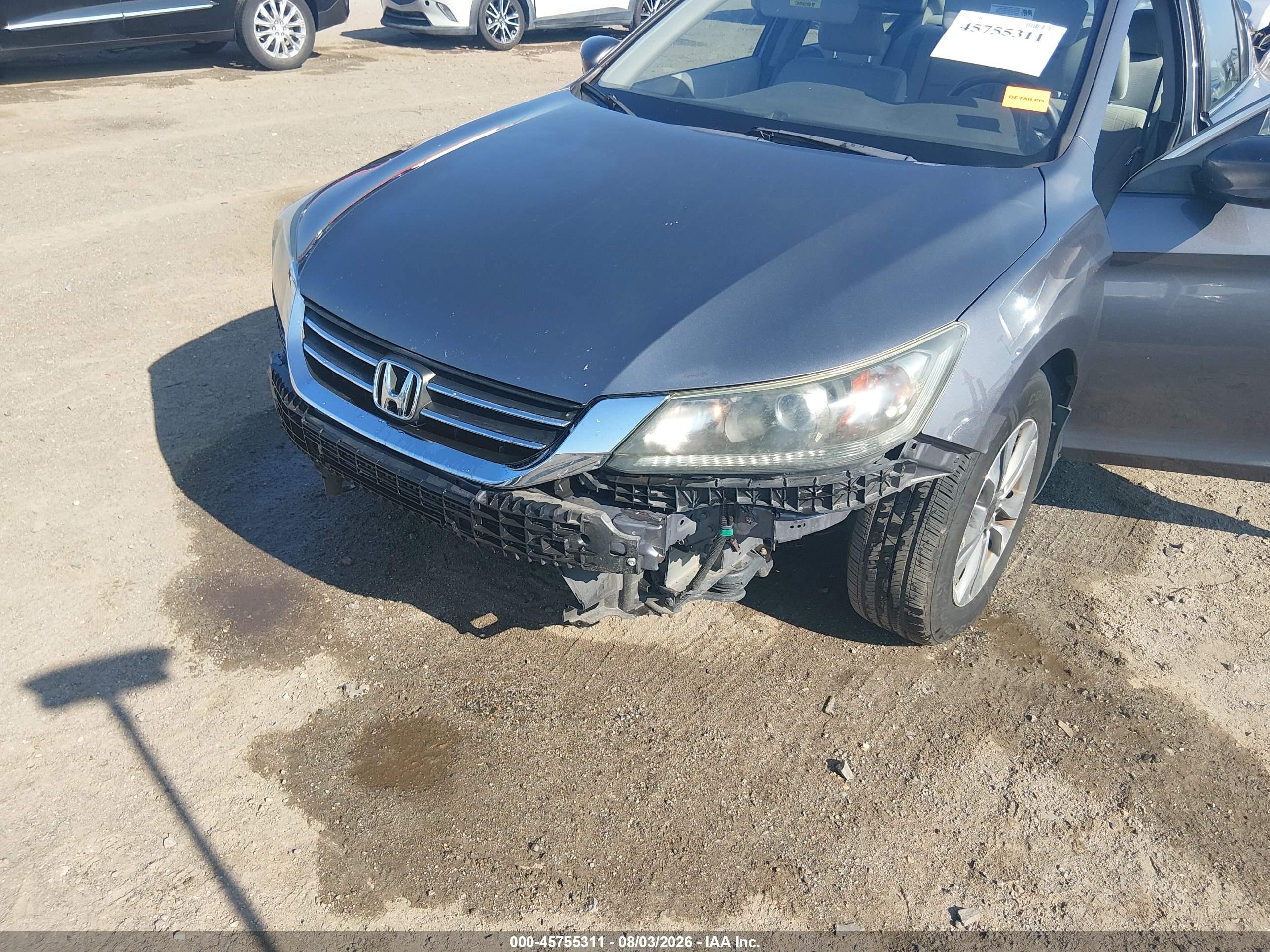 2015 Honda Accord Lx Серый vin: 1HGCR2F31FA268785