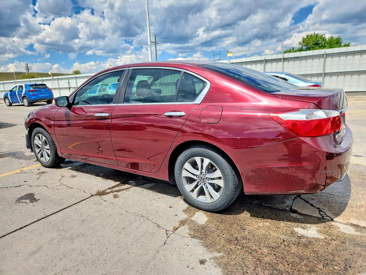 2015 Honda Accord Lx Maroon vin: 1HGCR2F31FA270357
