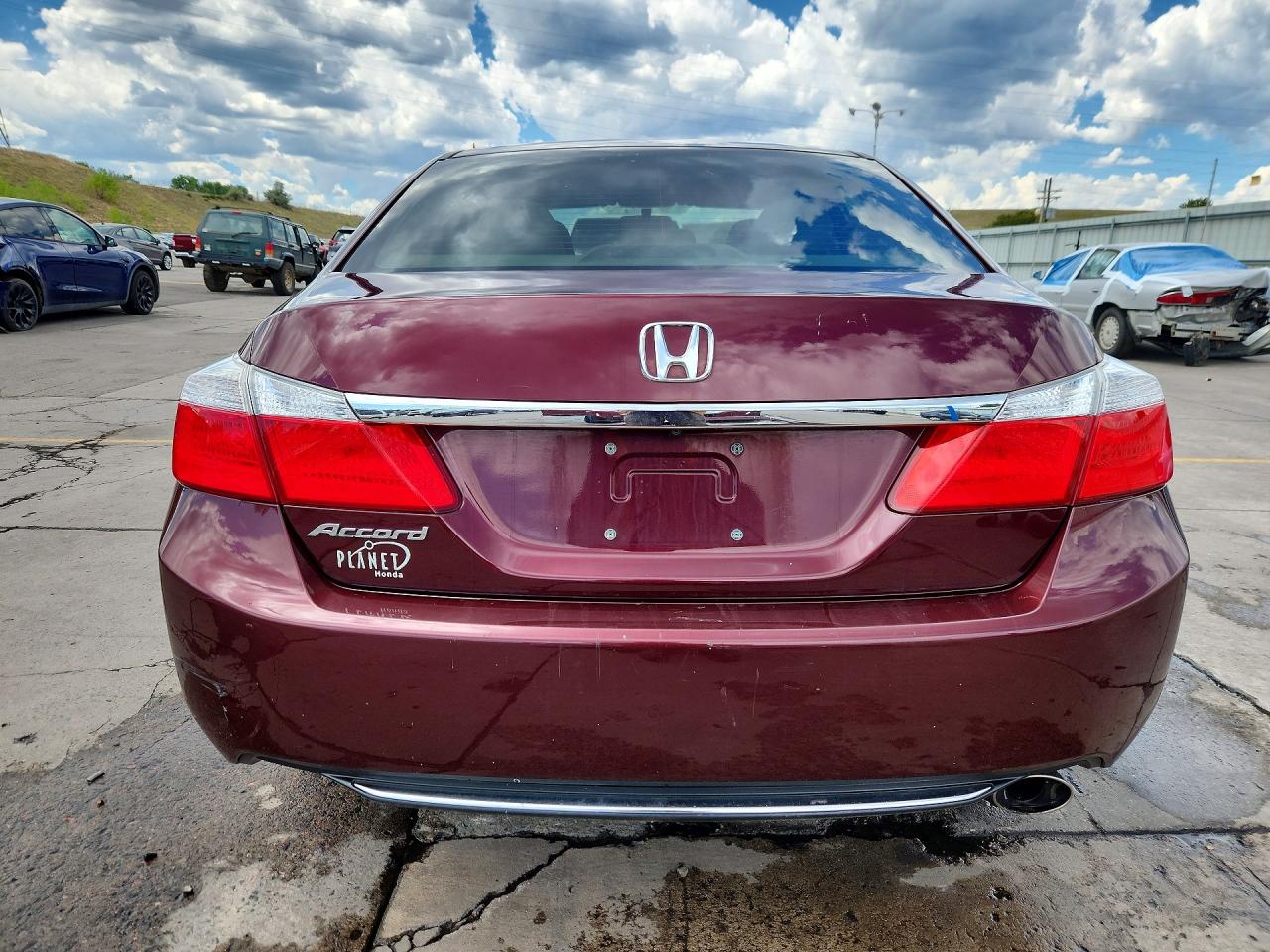 2015 Honda Accord Lx Maroon vin: 1HGCR2F31FA270357