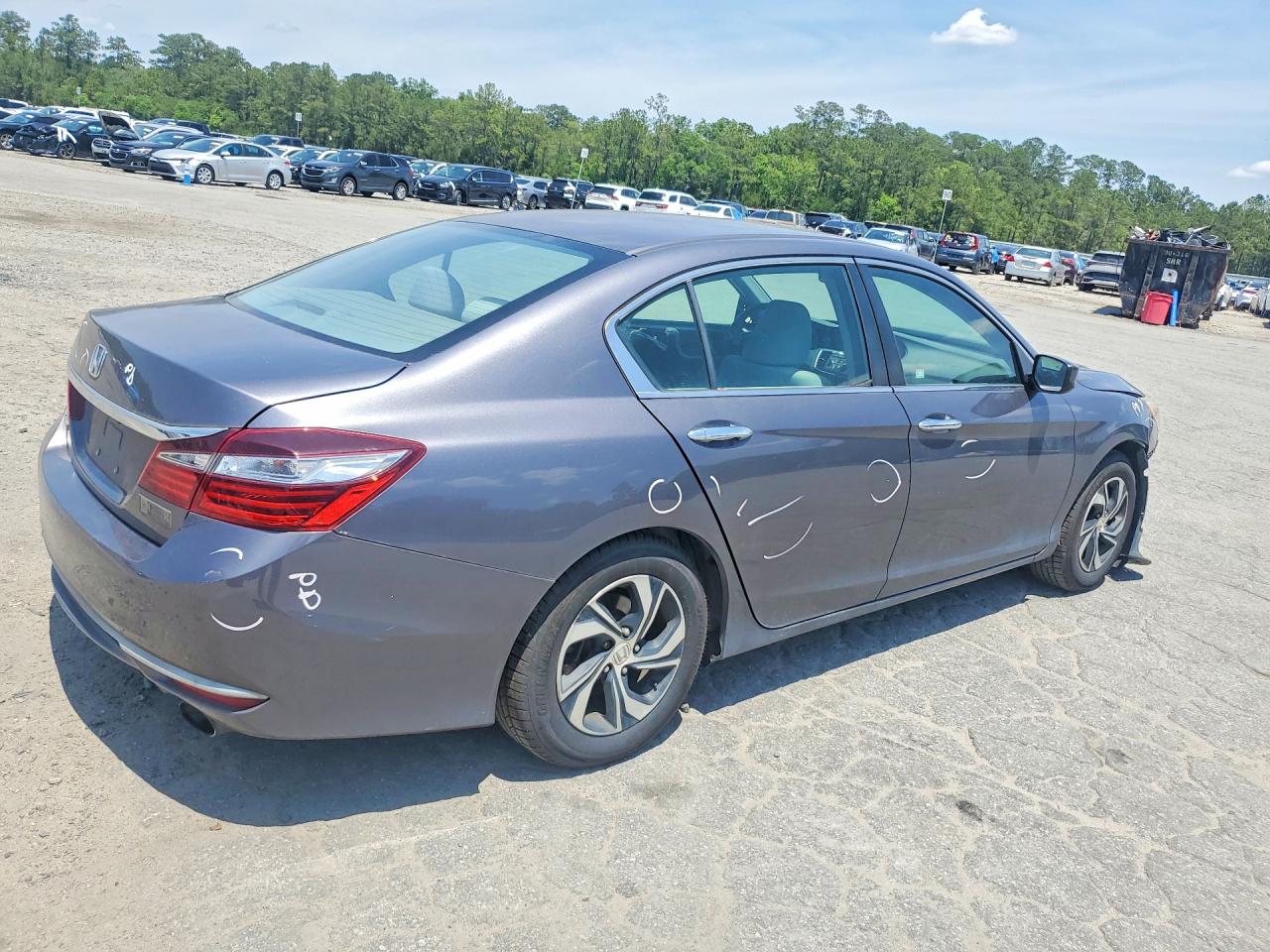 2016 Honda Accord Lx Gray vin: 1HGCR2F31GA053344