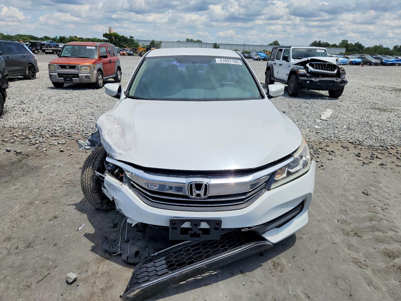 2016 Honda Accord Lx White vin: 1HGCR2F31GA079474