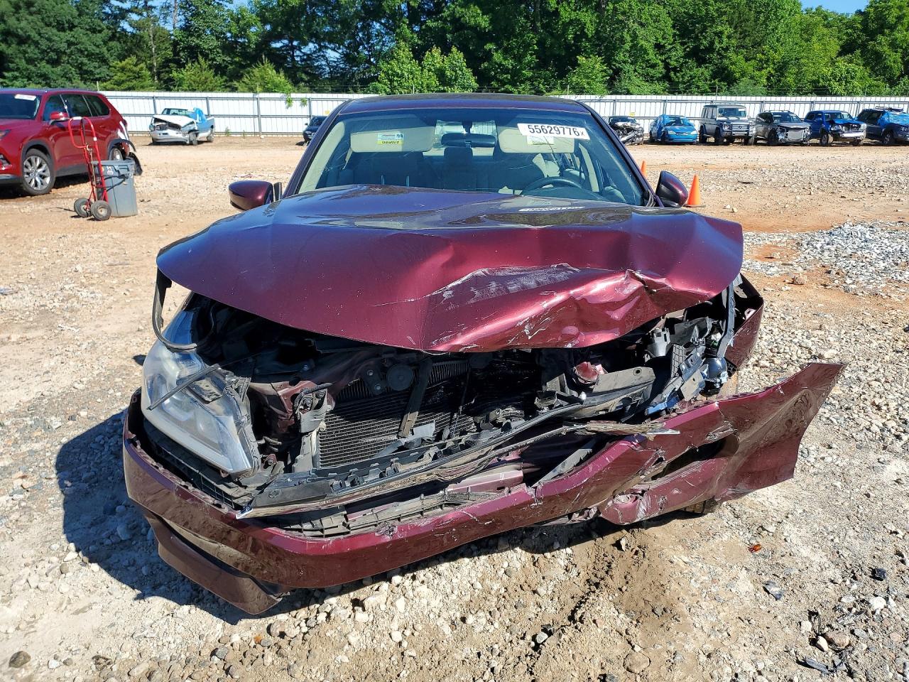 2017 Honda Accord Lx Burgundy vin: 1HGCR2F31HA118260