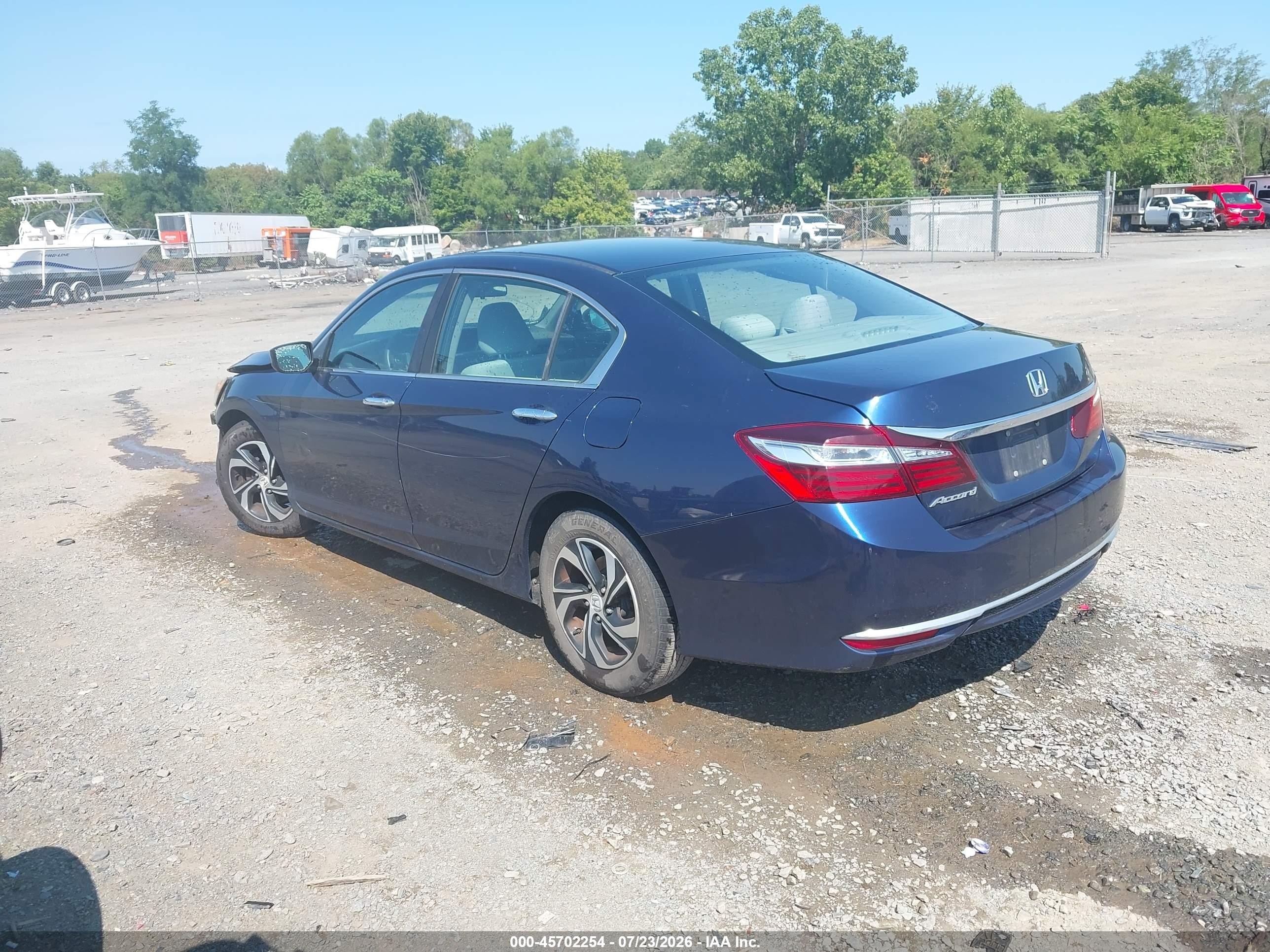 2017 Honda Accord Lx Синий vin: 1HGCR2F31HA178006