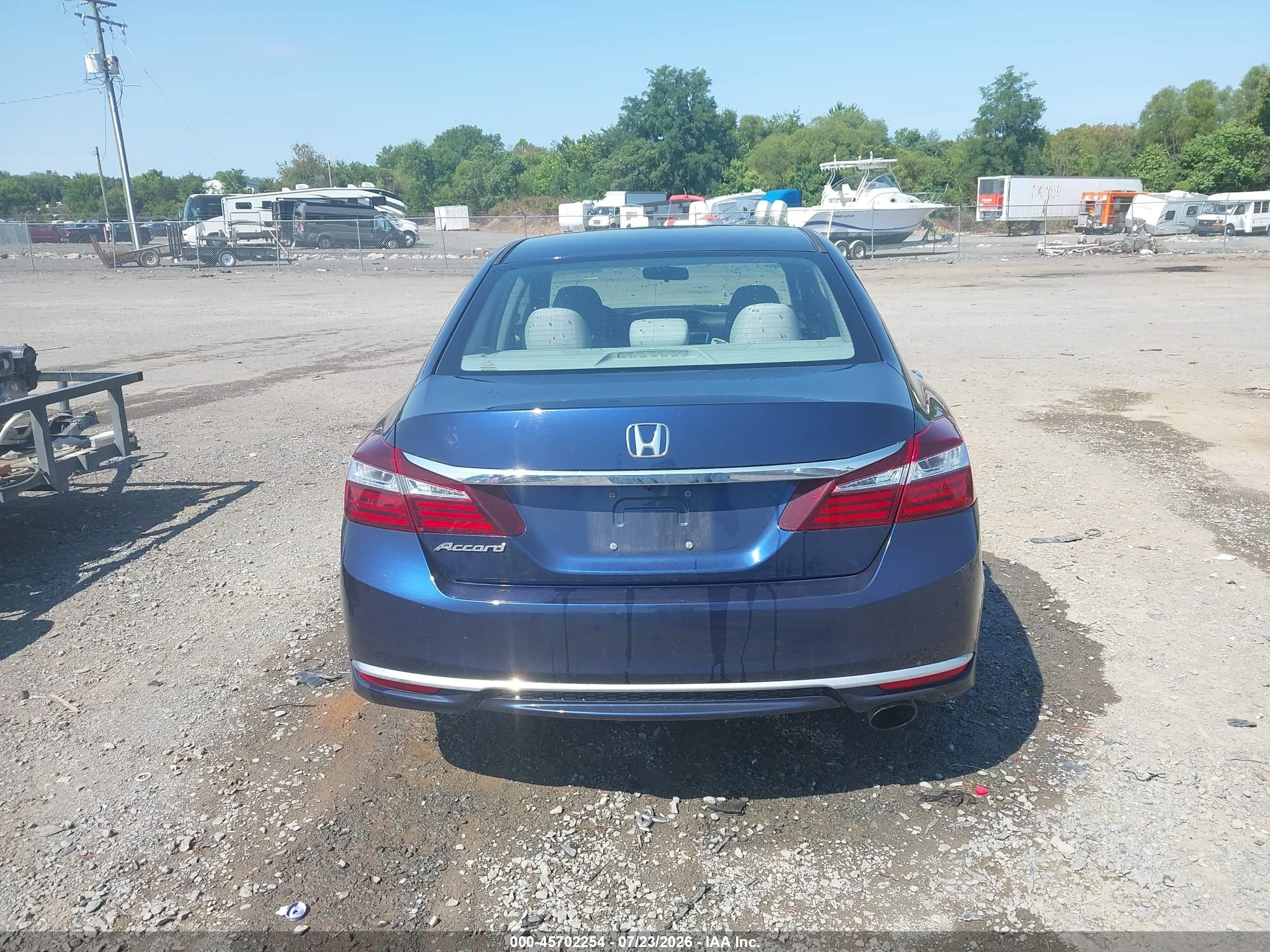 2017 Honda Accord Lx Синий vin: 1HGCR2F31HA178006