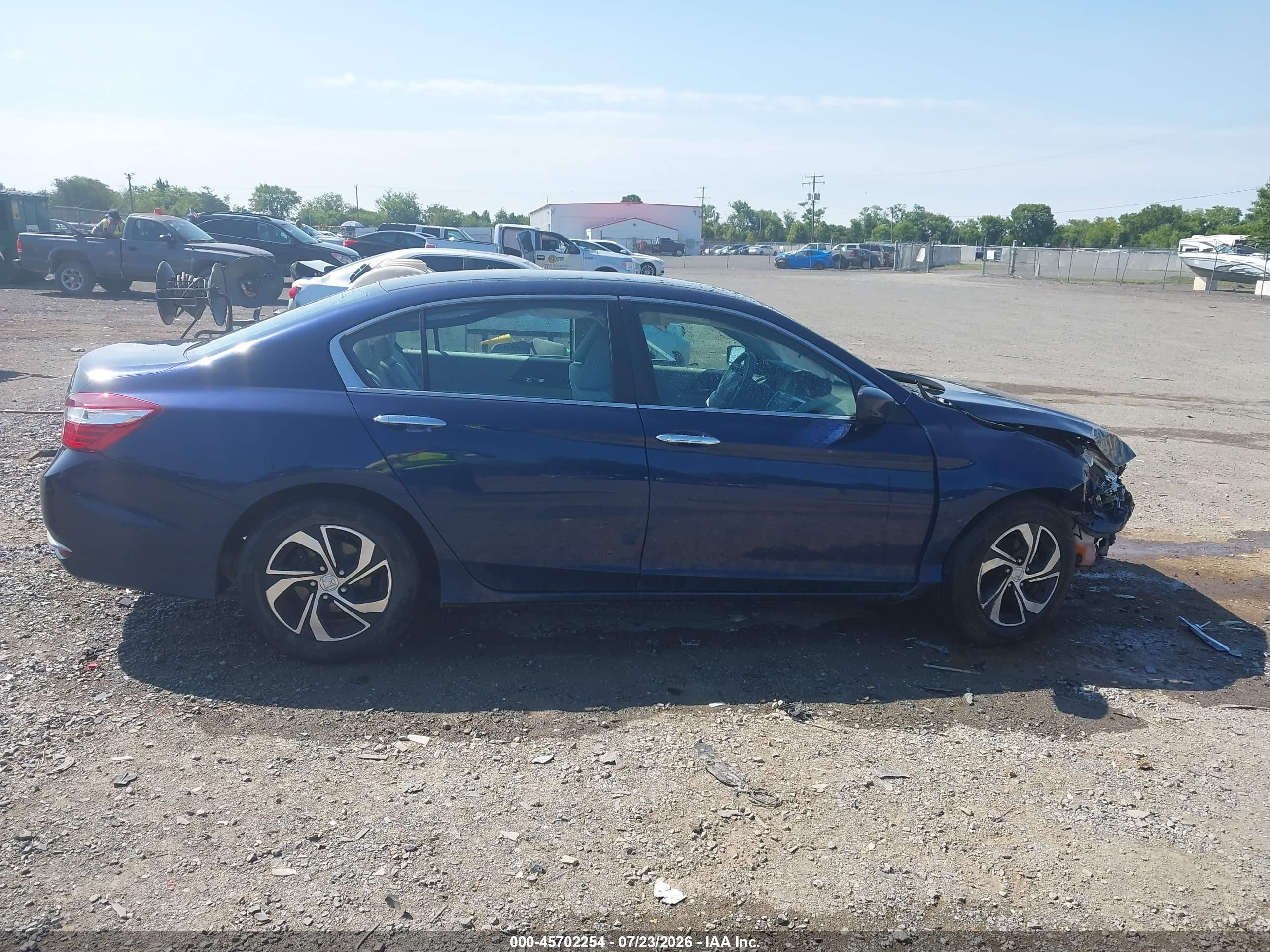 2017 Honda Accord Lx Синий vin: 1HGCR2F31HA178006