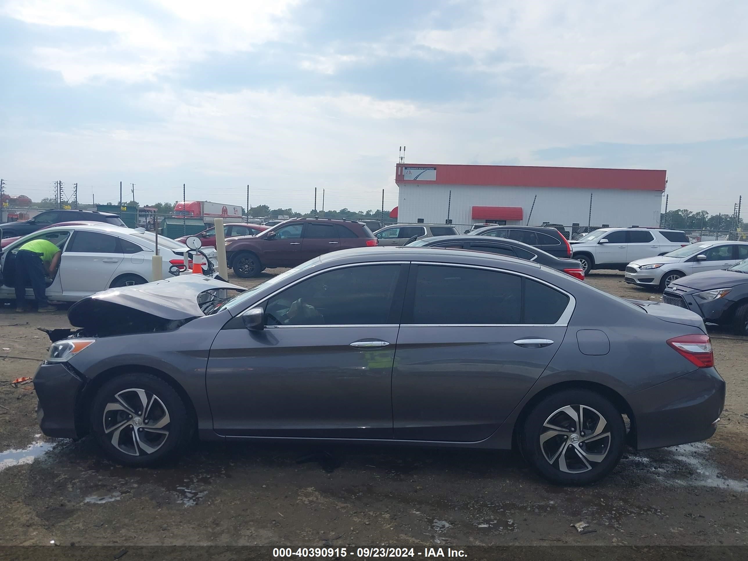 2017 Honda Accord Lx Серый vin: 1HGCR2F31HA283337