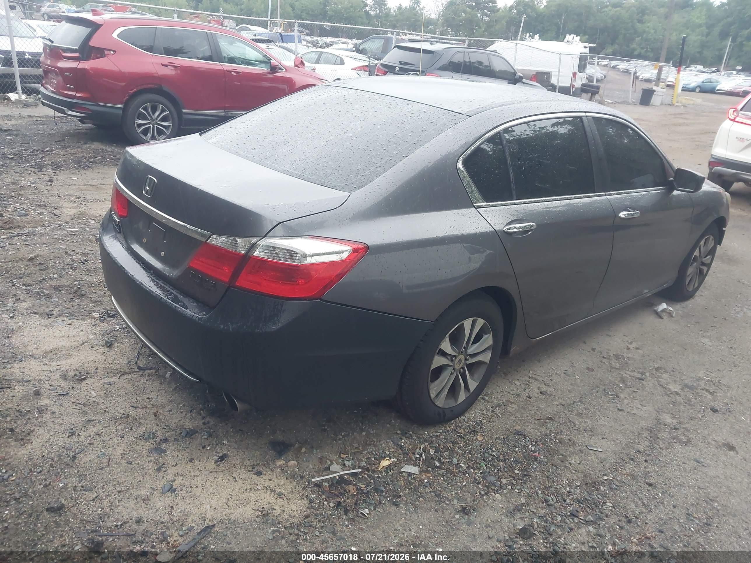 2013 Honda Accord Lx Gray vin: 1HGCR2F32DA001586