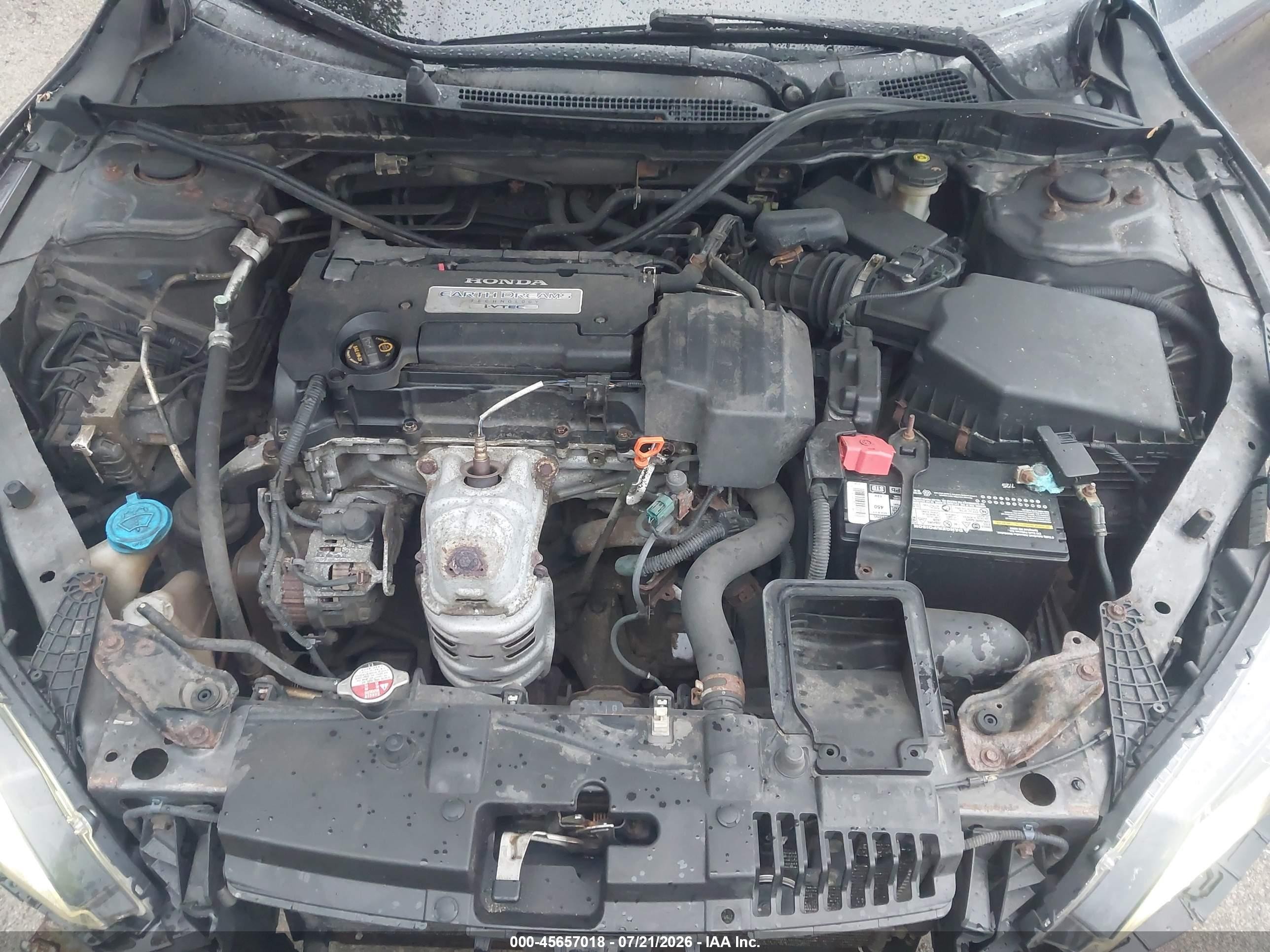 2013 Honda Accord Lx Gray vin: 1HGCR2F32DA001586