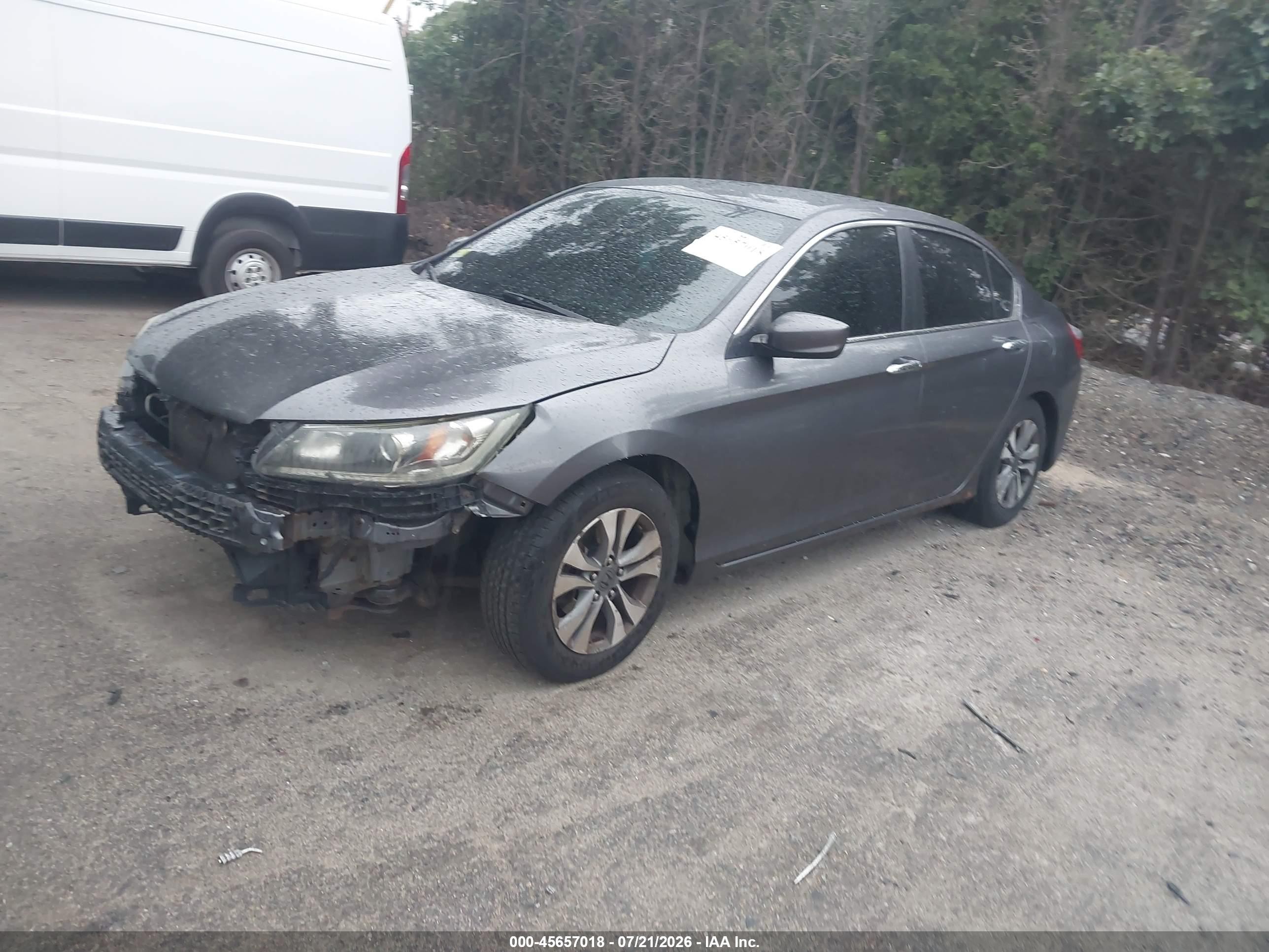 2013 Honda Accord Lx Gray vin: 1HGCR2F32DA001586