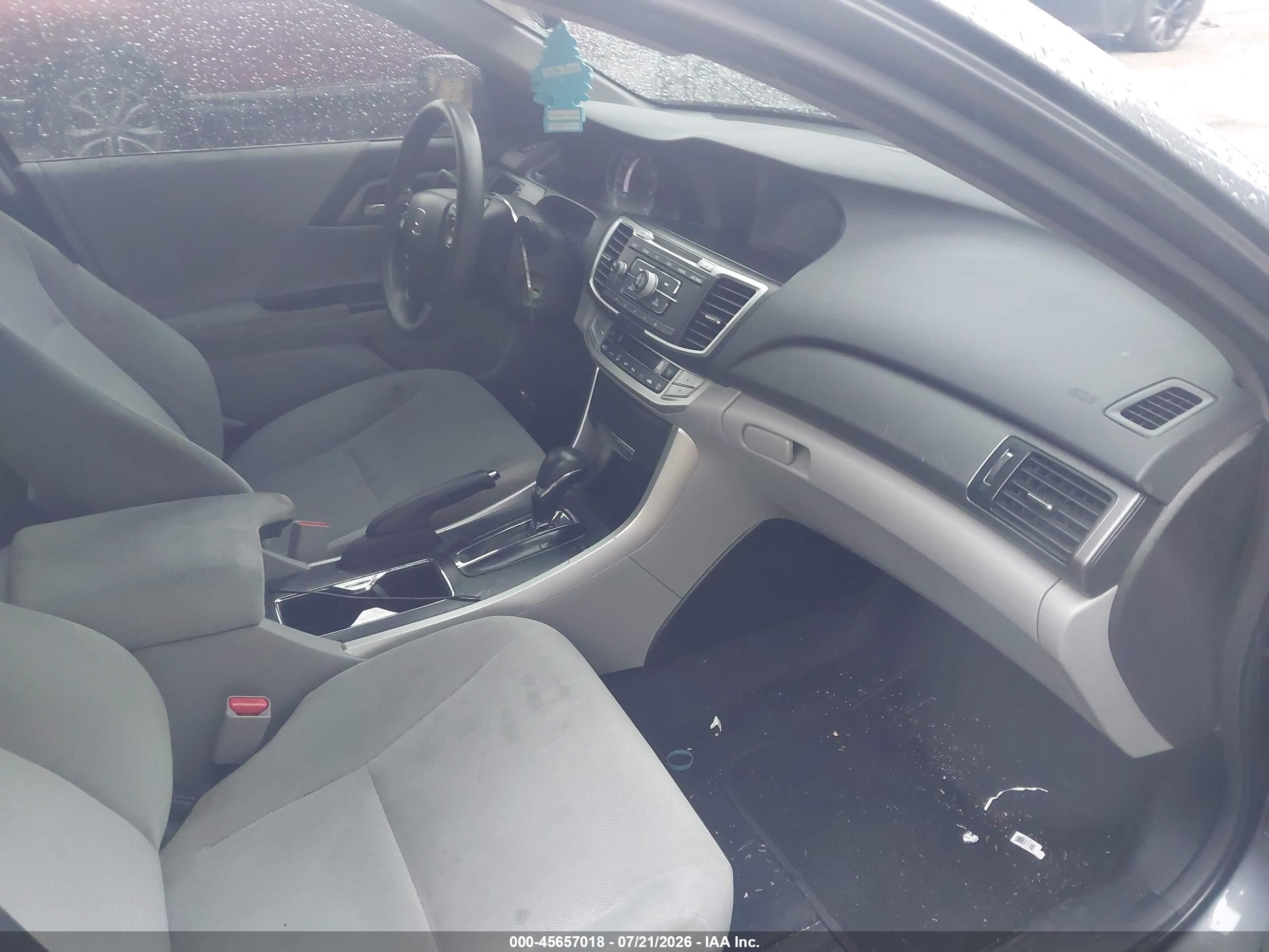 2013 Honda Accord Lx Gray vin: 1HGCR2F32DA001586