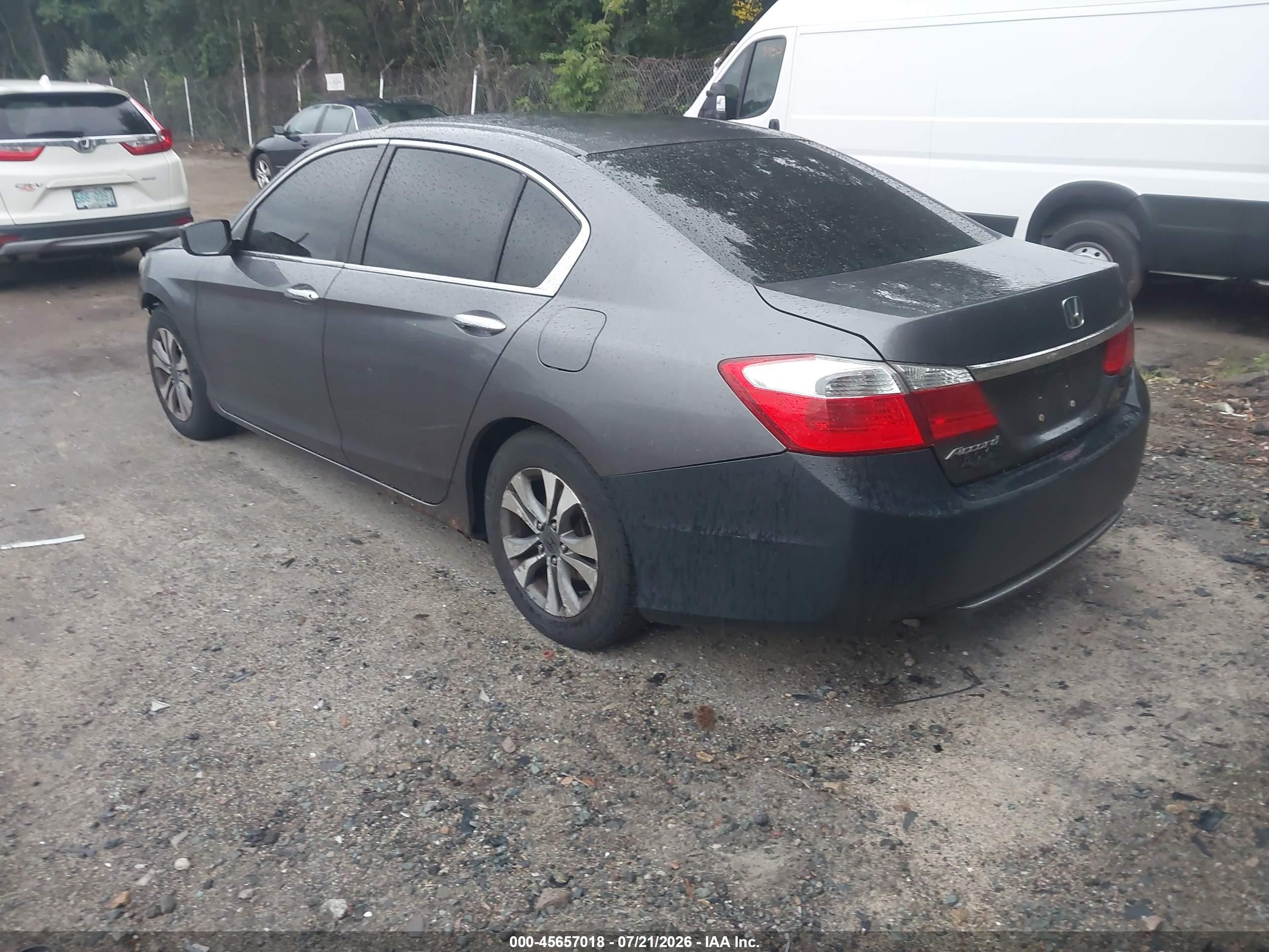 2013 Honda Accord Lx Gray vin: 1HGCR2F32DA001586