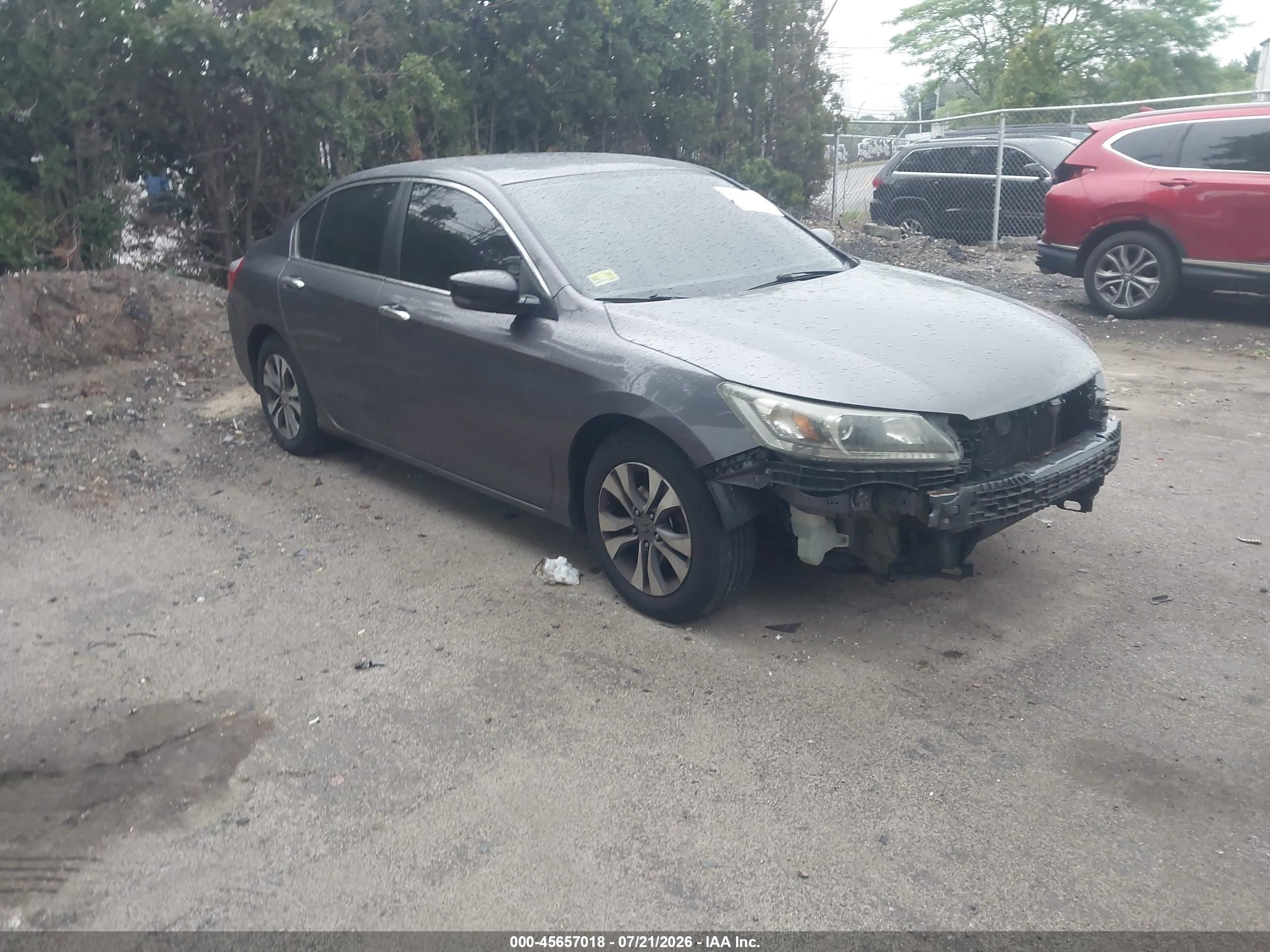 2013 Honda Accord Lx Серый vin: 1HGCR2F32DA001586