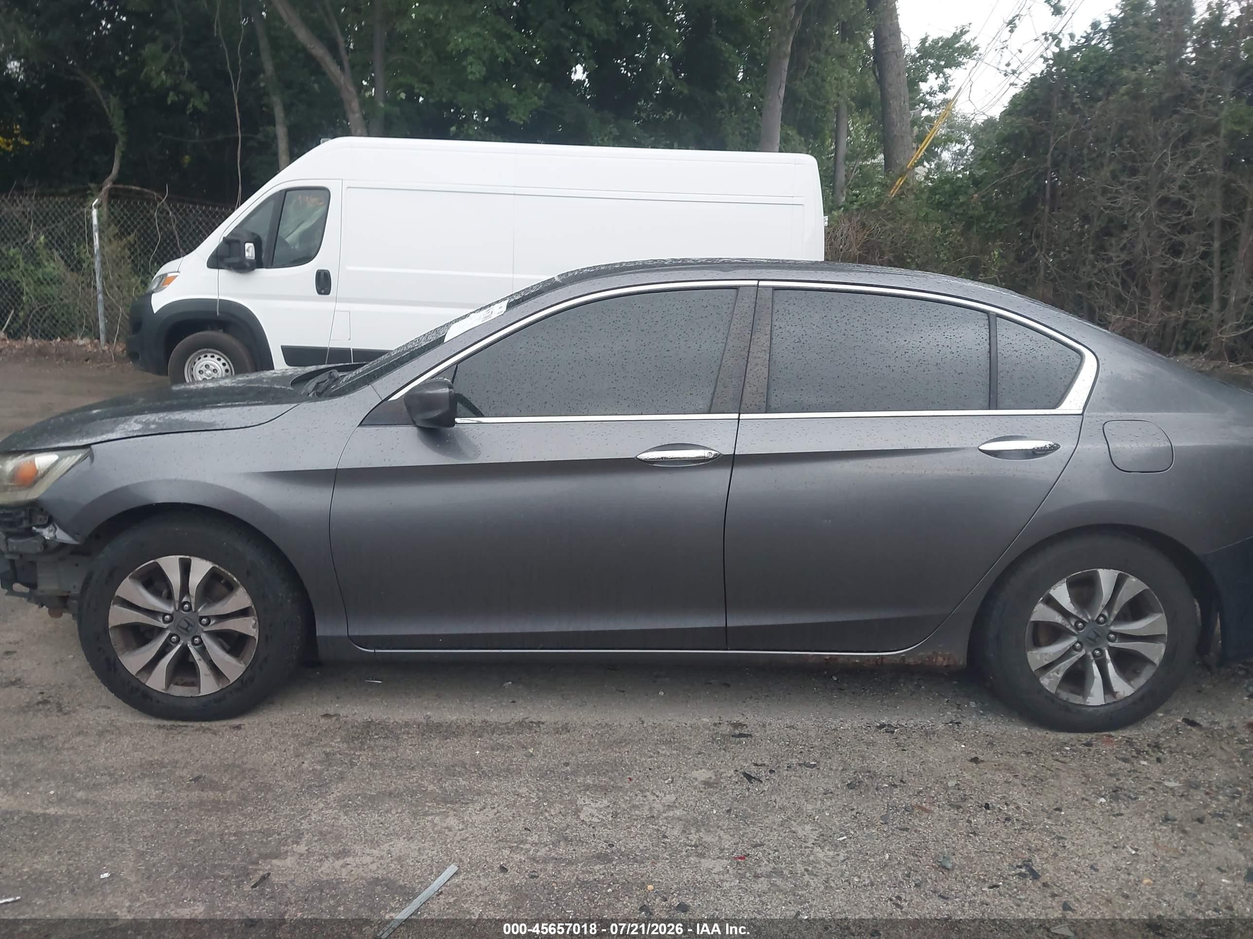 2013 Honda Accord Lx Gray vin: 1HGCR2F32DA001586