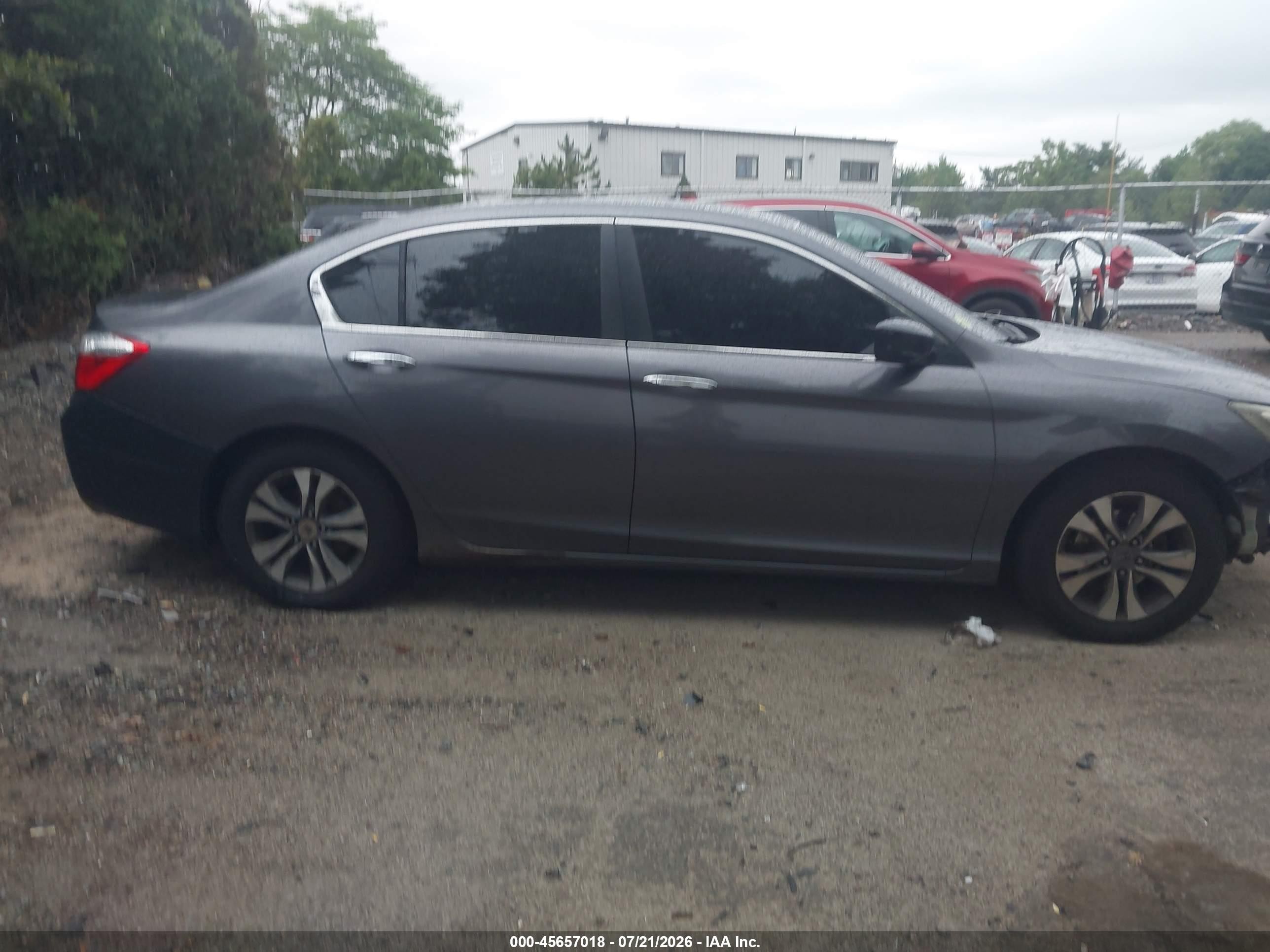 2013 Honda Accord Lx Gray vin: 1HGCR2F32DA001586