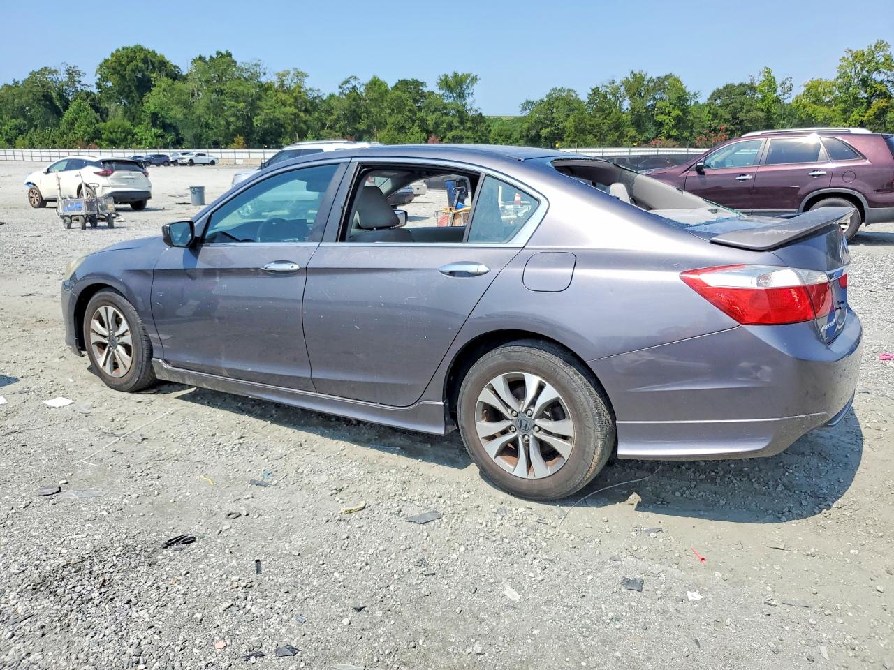 2013 Honda Accord Lx Gray vin: 1HGCR2F32DA002477