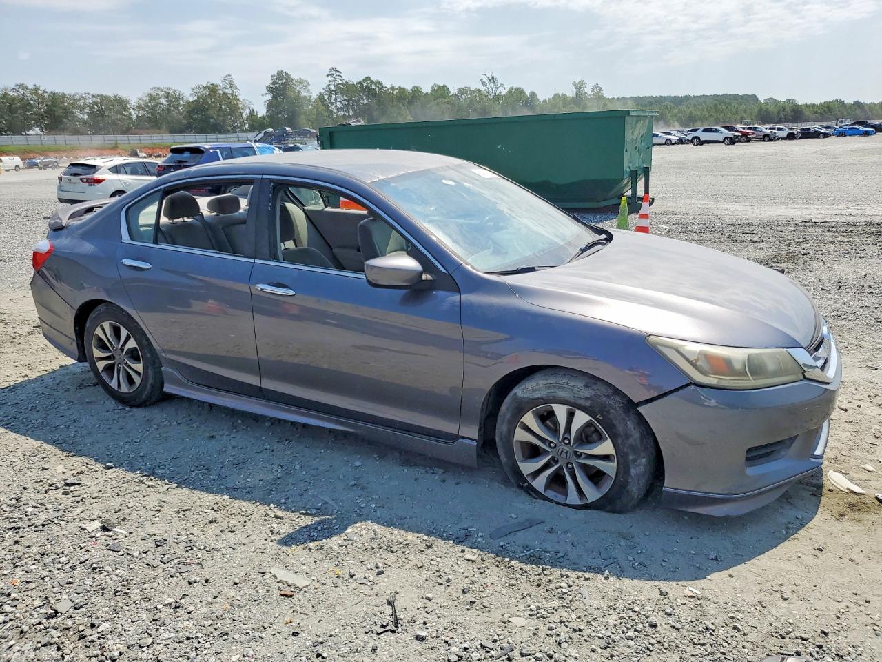 2013 Honda Accord Lx Gray vin: 1HGCR2F32DA002477