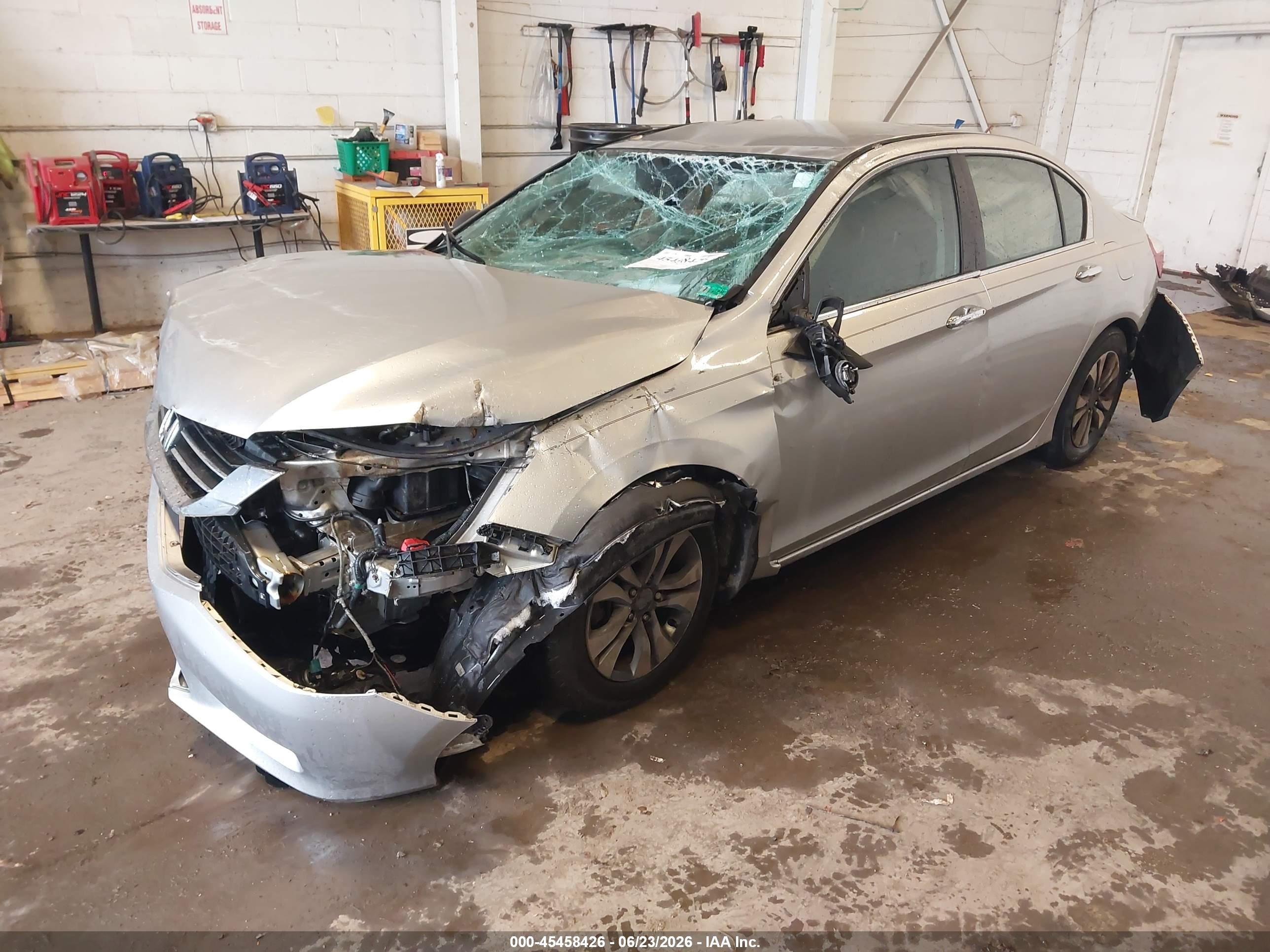 2013 Honda Accord Lx Silver vin: 1HGCR2F32DA006352