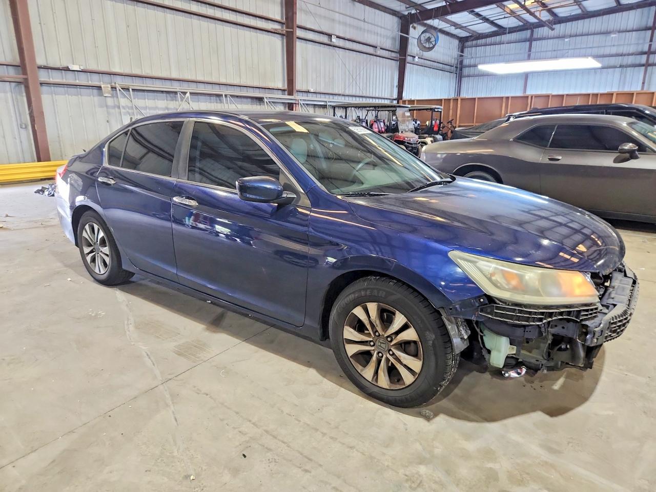 2013 Honda Accord Lx Blue vin: 1HGCR2F32DA006397