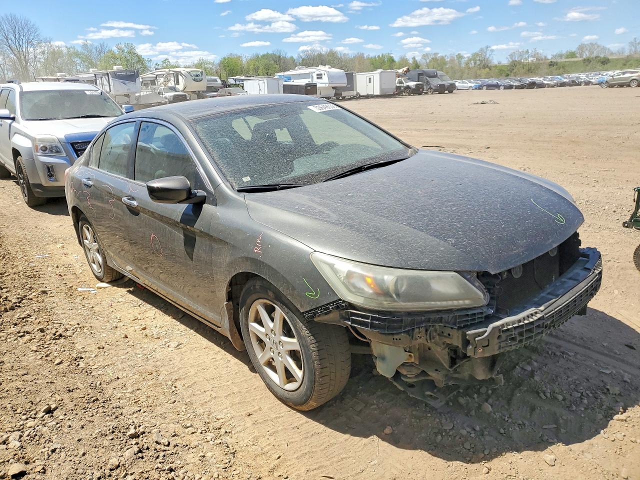 2013 Honda Accord Lx Charcoal vin: 1HGCR2F32DA008148