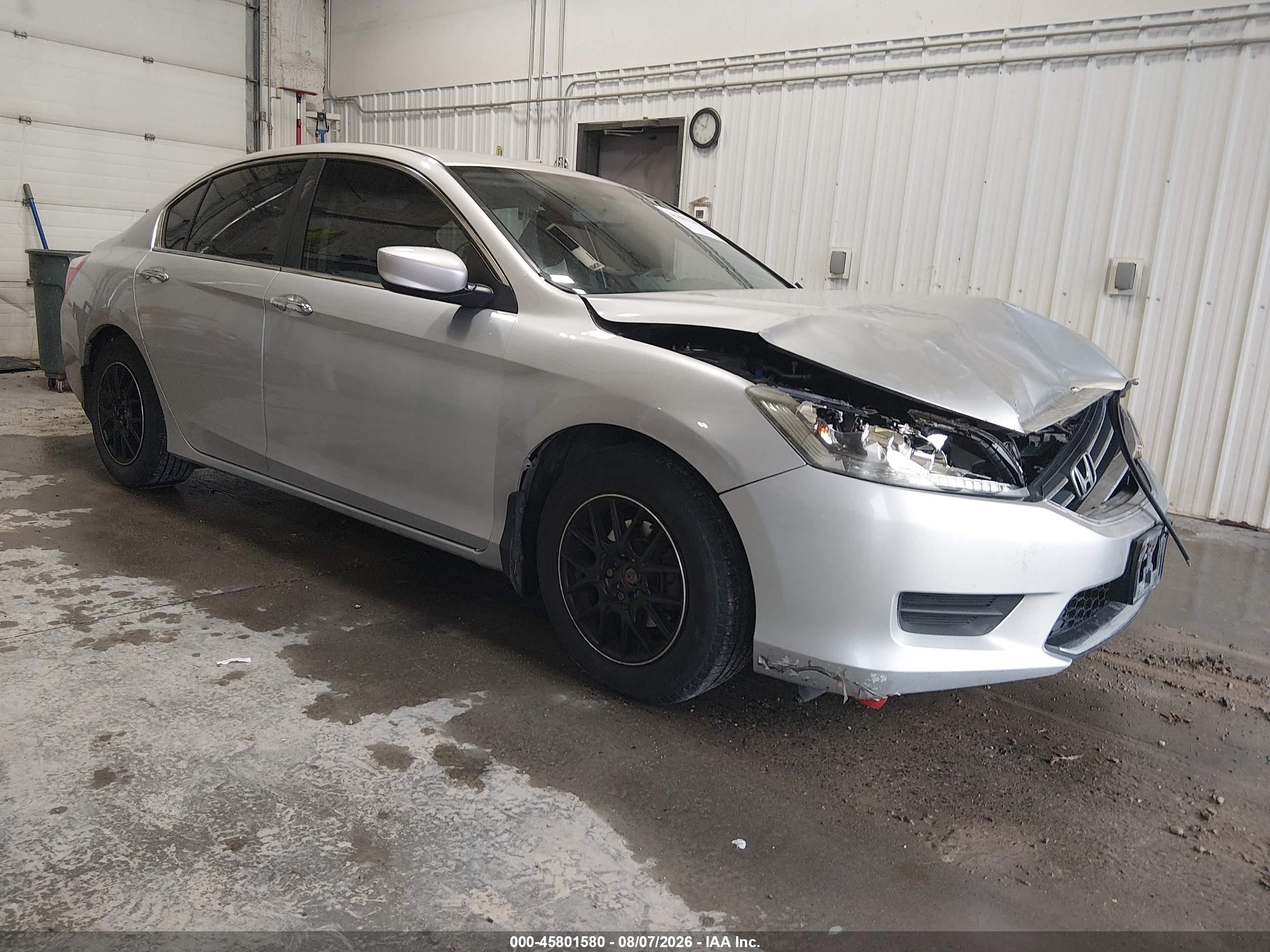 2013 Honda Accord Lx Silver vin: 1HGCR2F32DA015665