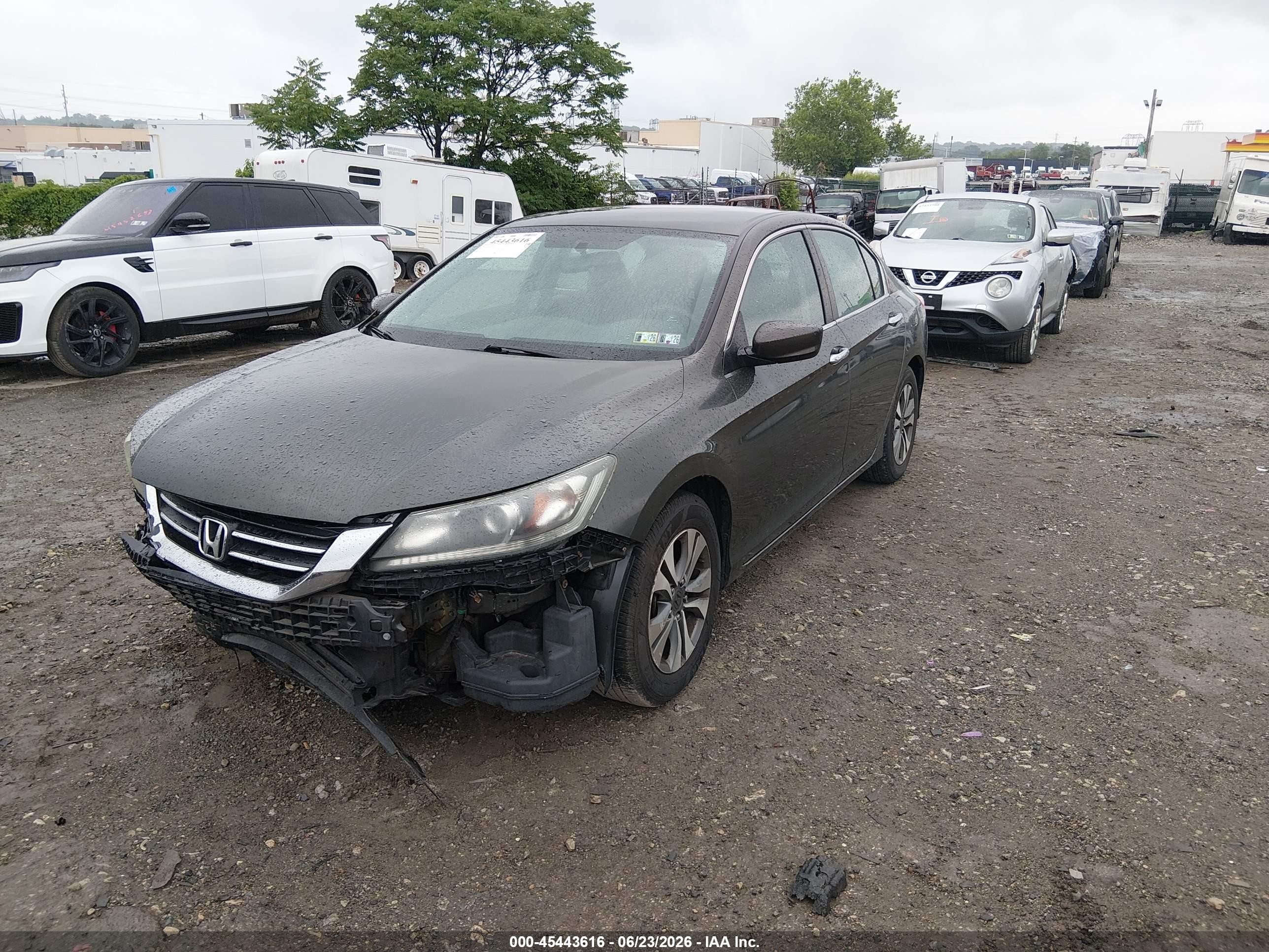 2013 Honda Accord Lx Gray vin: 1HGCR2F32DA028027