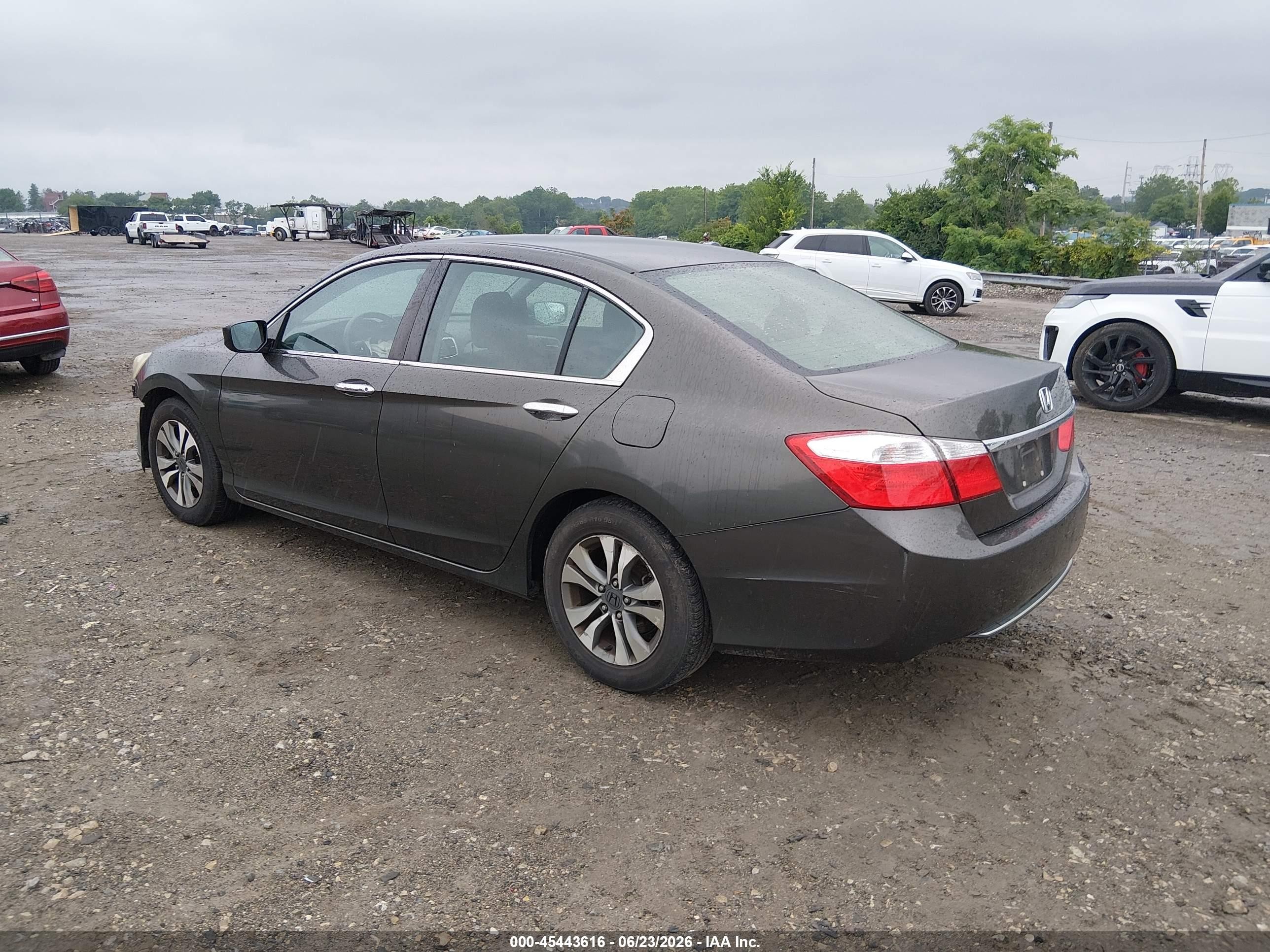 2013 Honda Accord Lx Gray vin: 1HGCR2F32DA028027