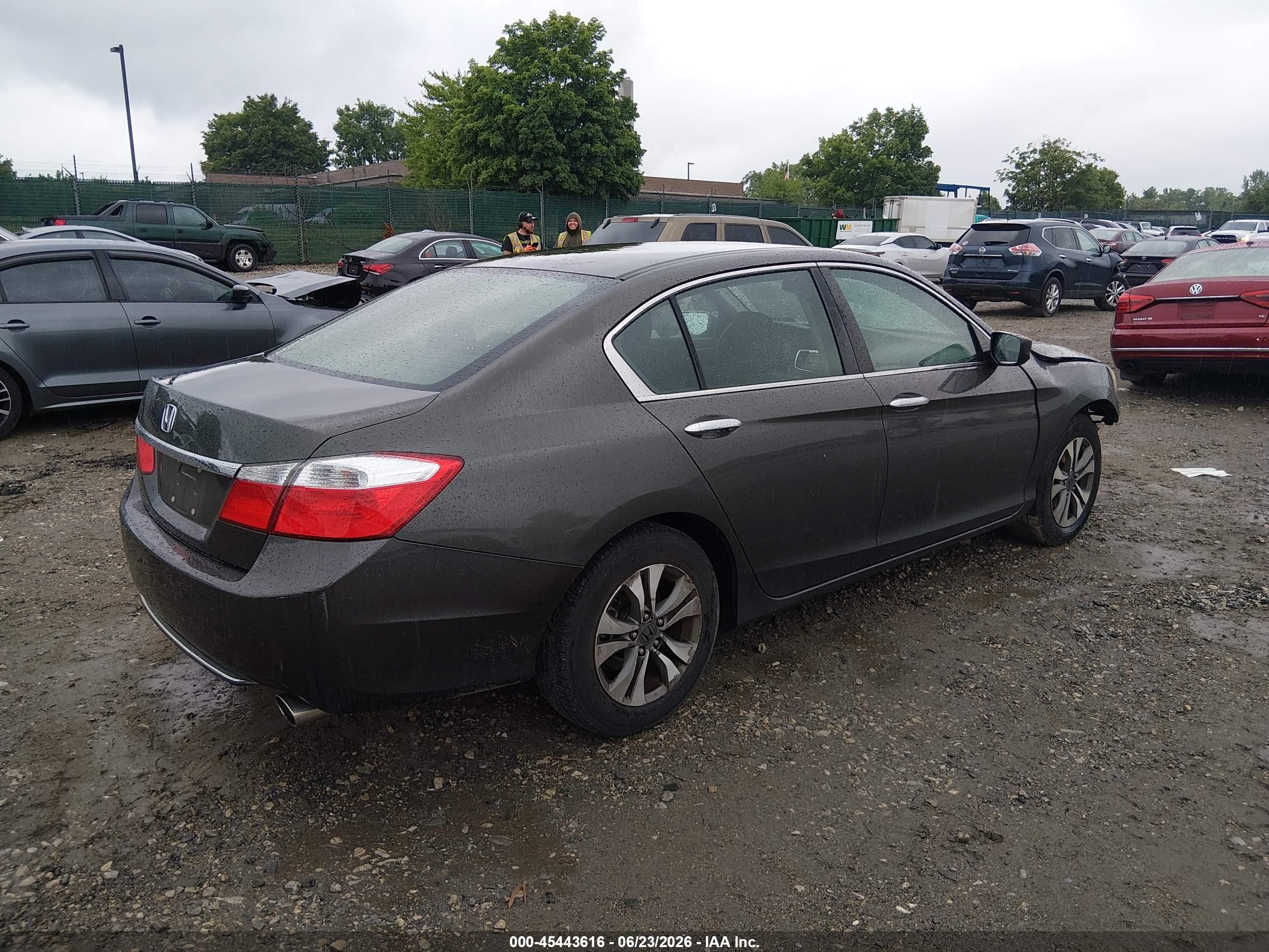 2013 Honda Accord Lx Gray vin: 1HGCR2F32DA028027