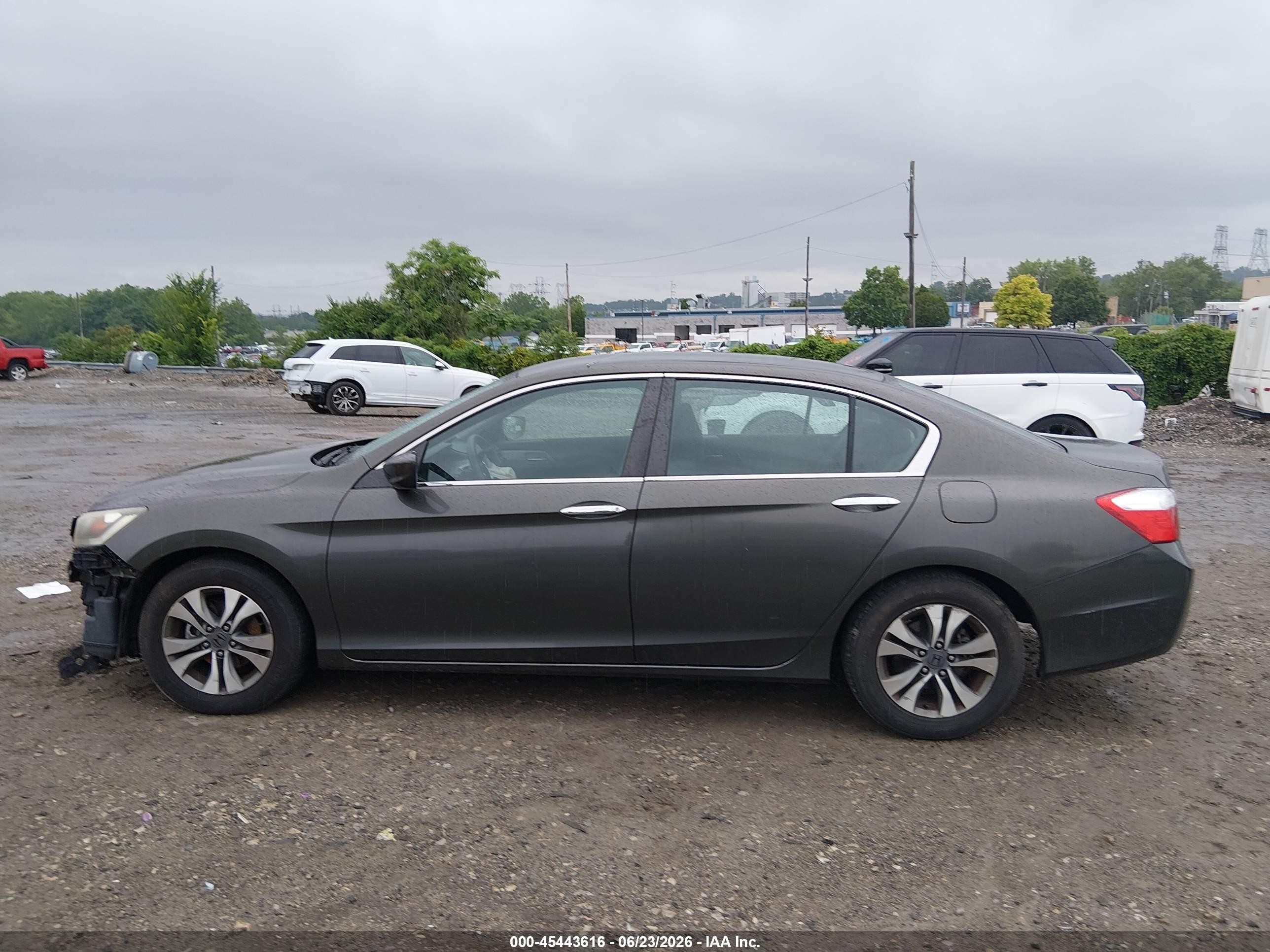 2013 Honda Accord Lx Gray vin: 1HGCR2F32DA028027