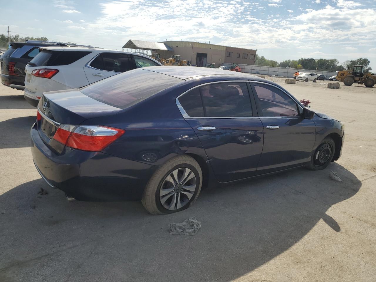 2013 Honda Accord Lx Blue vin: 1HGCR2F32DA035754