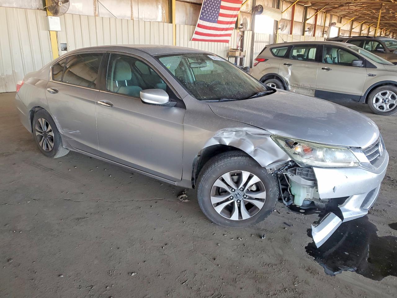 2013 Honda Accord Lx Silver vin: 1HGCR2F32DA037200