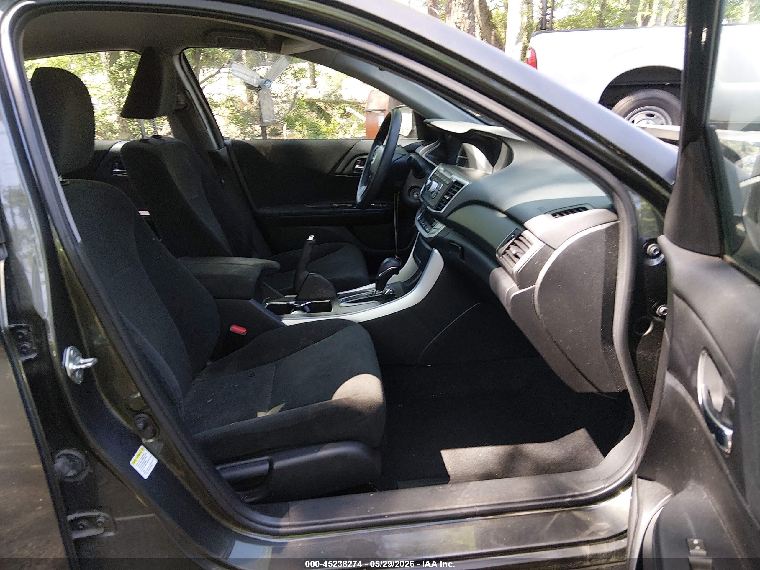 2013 Honda Accord Lx Black vin: 1HGCR2F32DA051842