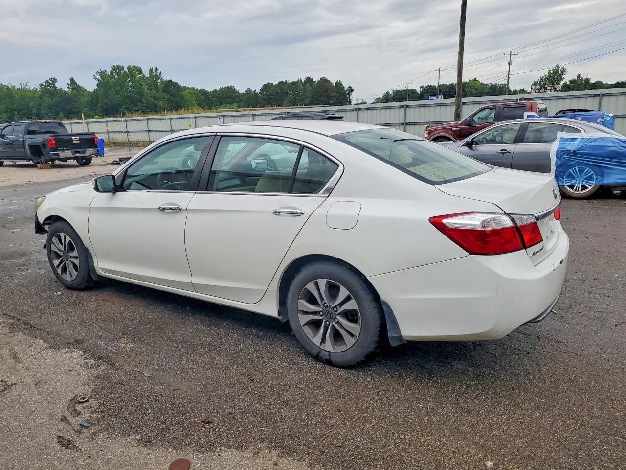 2013 Honda Accord Lx White vin: 1HGCR2F32DA064431