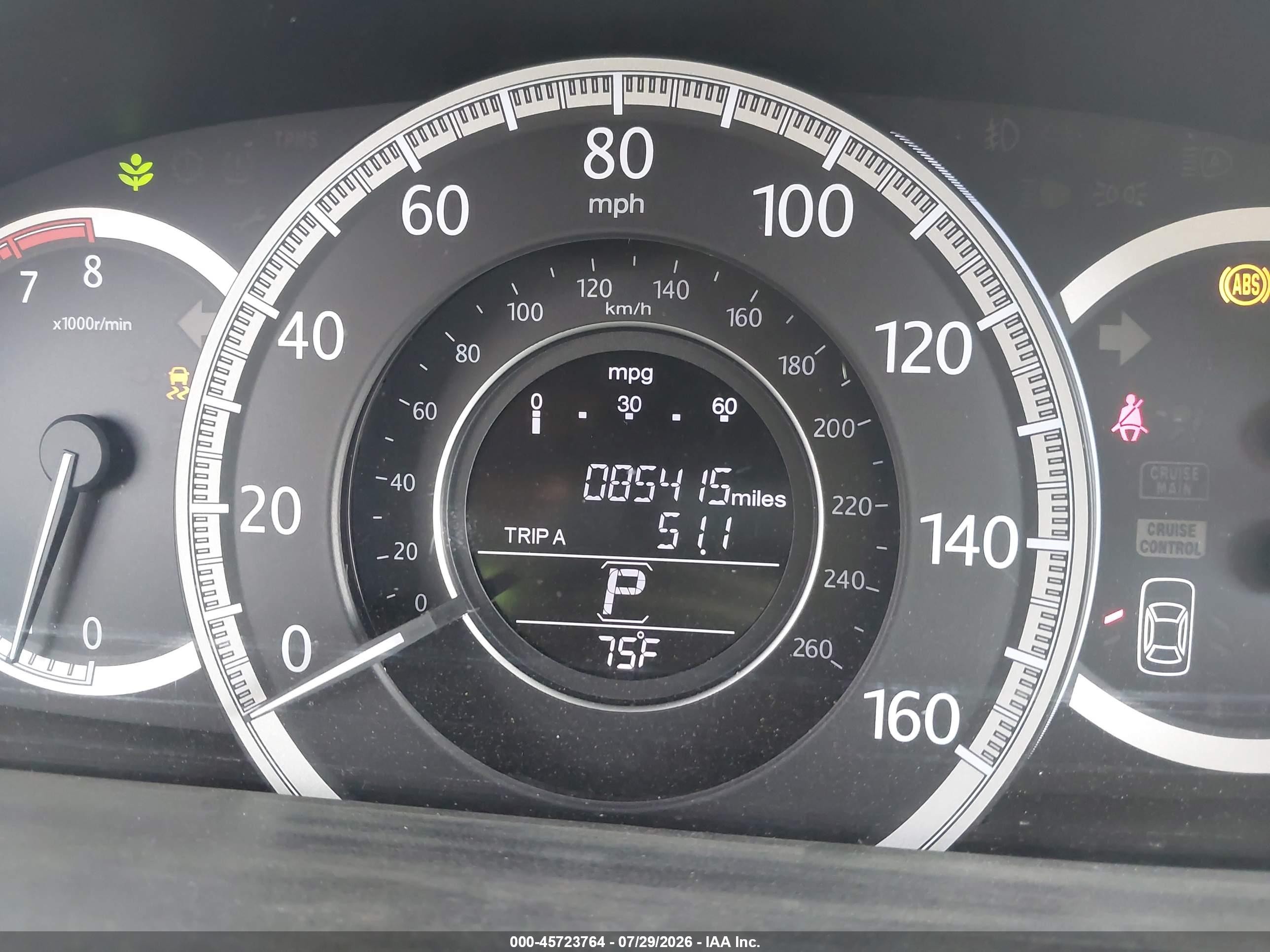 2013 Honda Accord Lx Gray vin: 1HGCR2F32DA067555