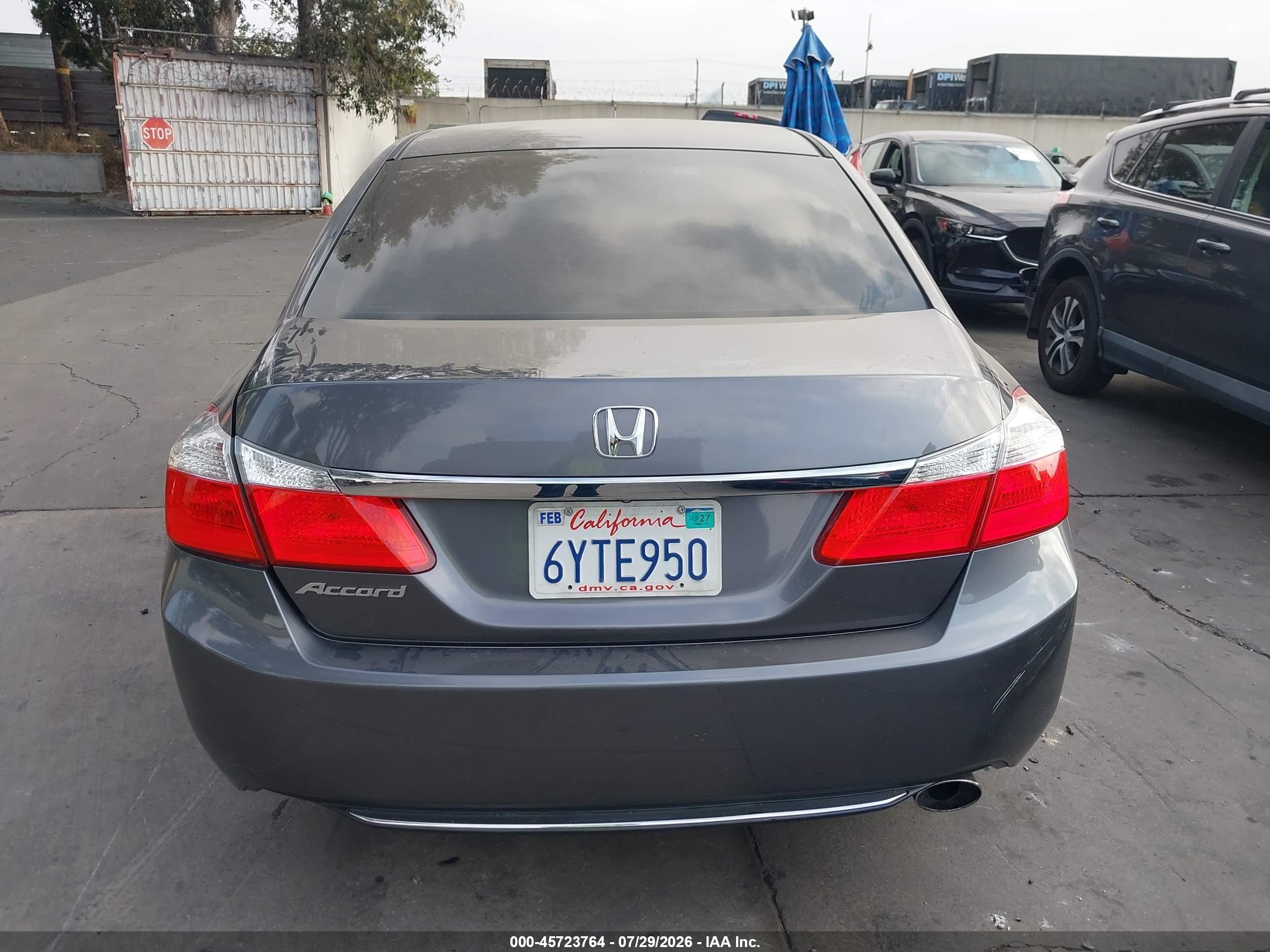 2013 Honda Accord Lx Gray vin: 1HGCR2F32DA067555
